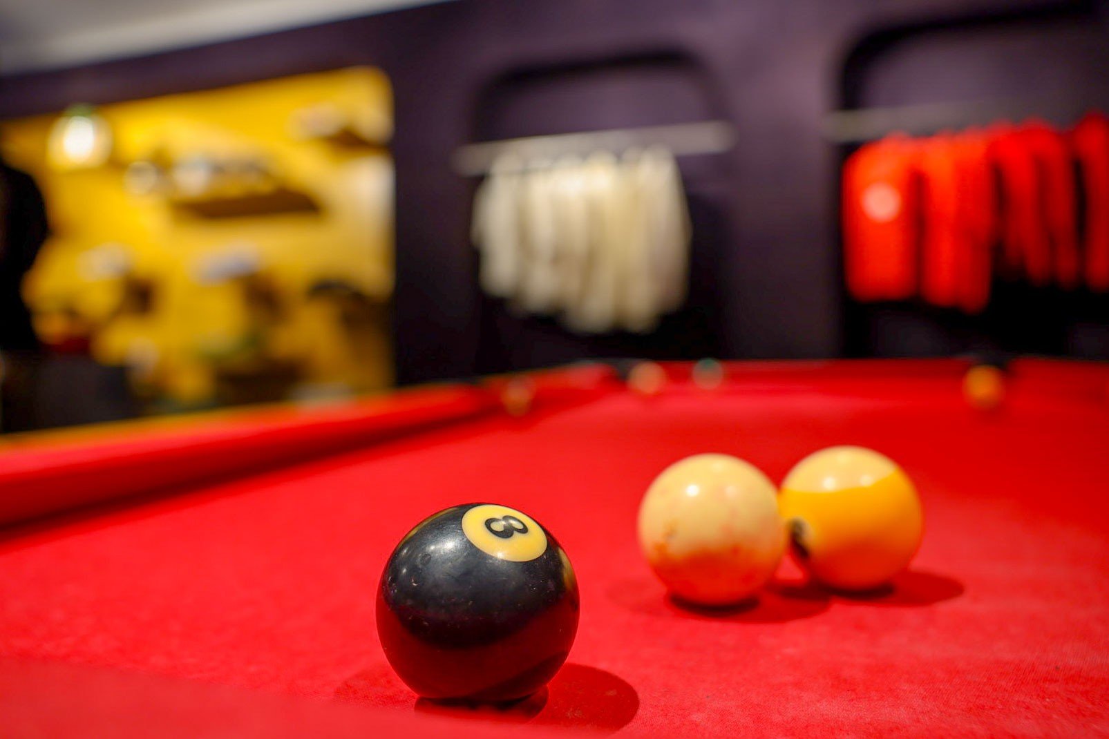 8 ball in the corner pocket at Little Five Points, Atlanta.