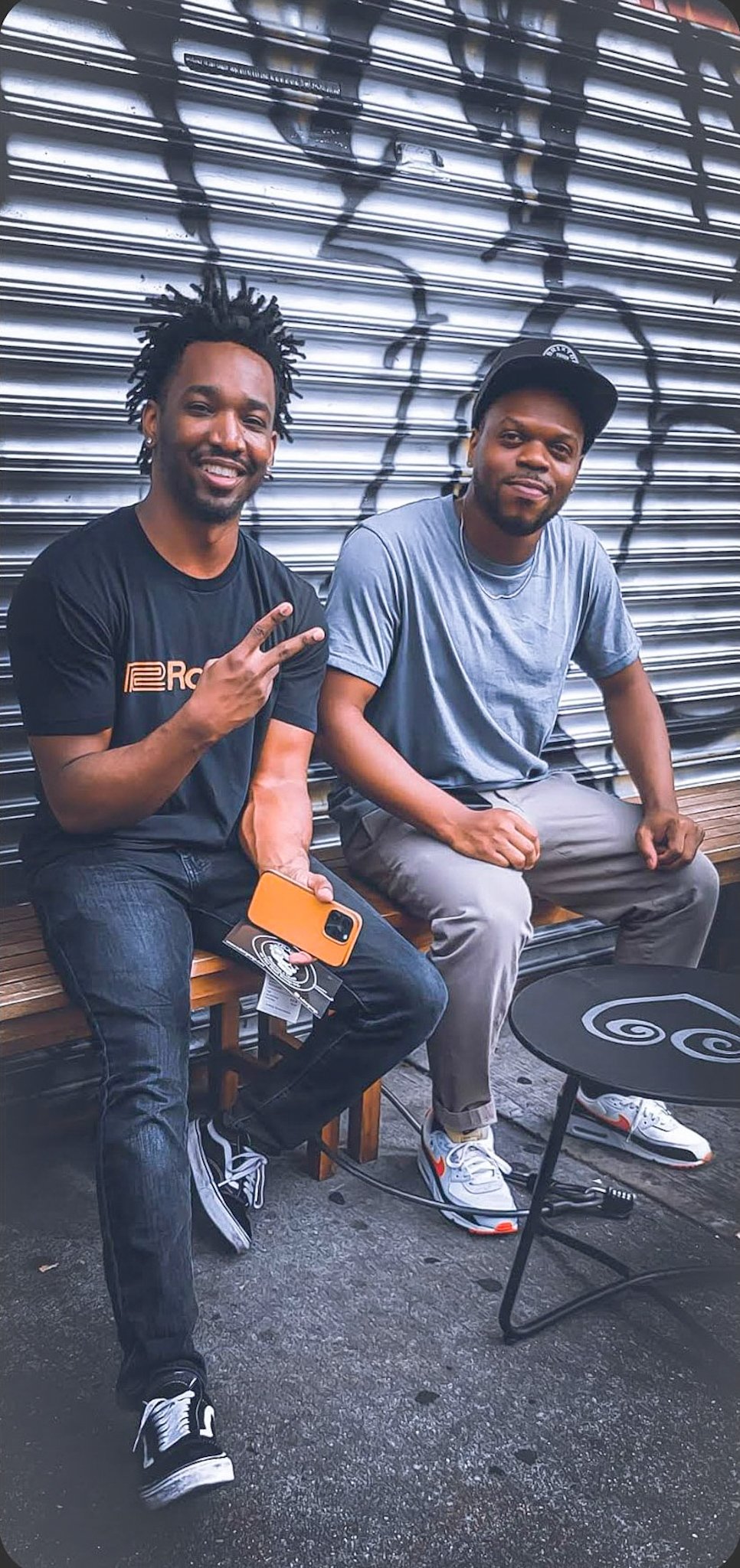 Musicians J Harris and Craig Hill at The Sultan Room, Brooklyn NY