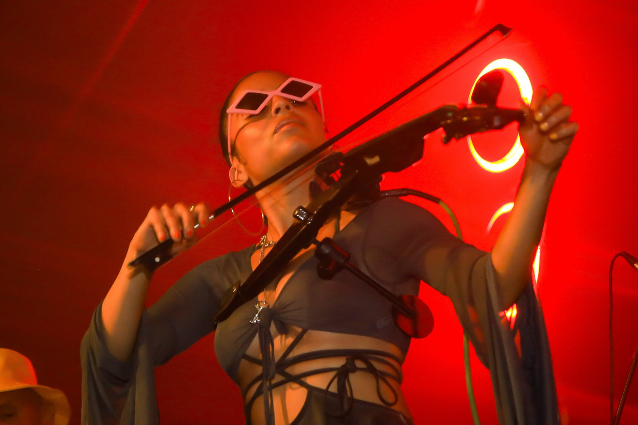 Violinist La Lulu at Soul In The Horn, NYC