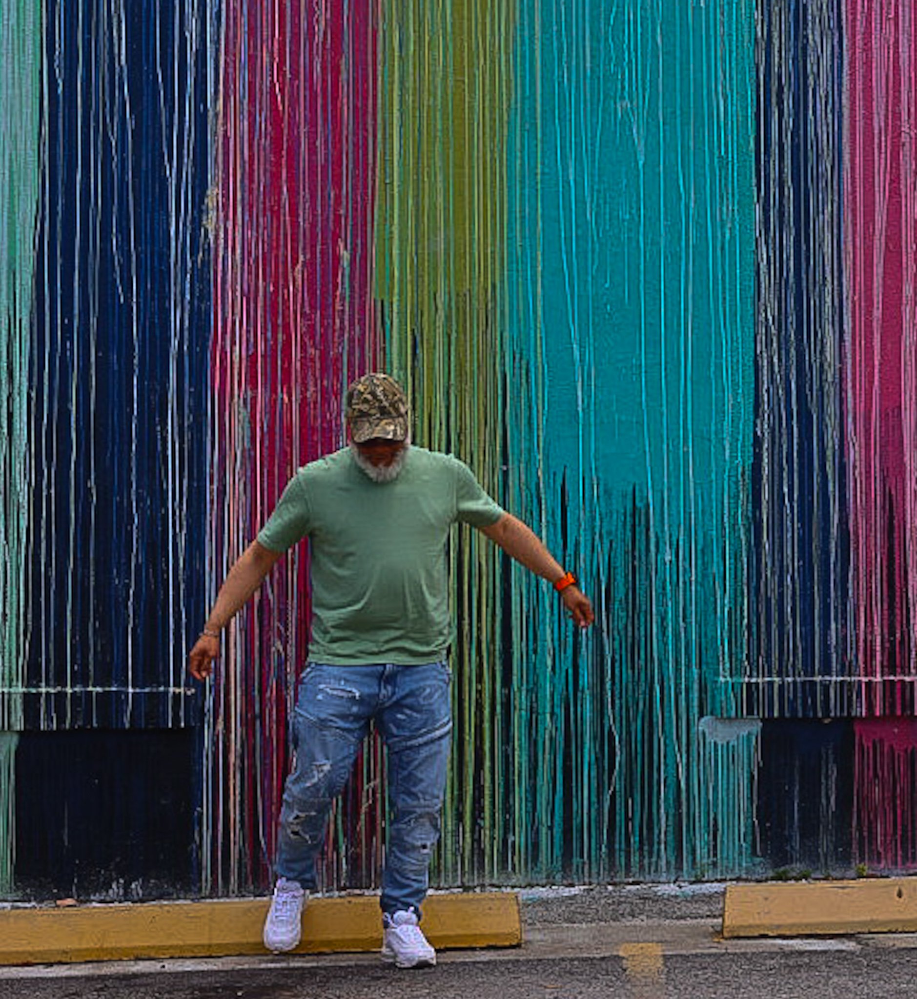 Biscuit Paint Wall. Montrose, Houston, TX