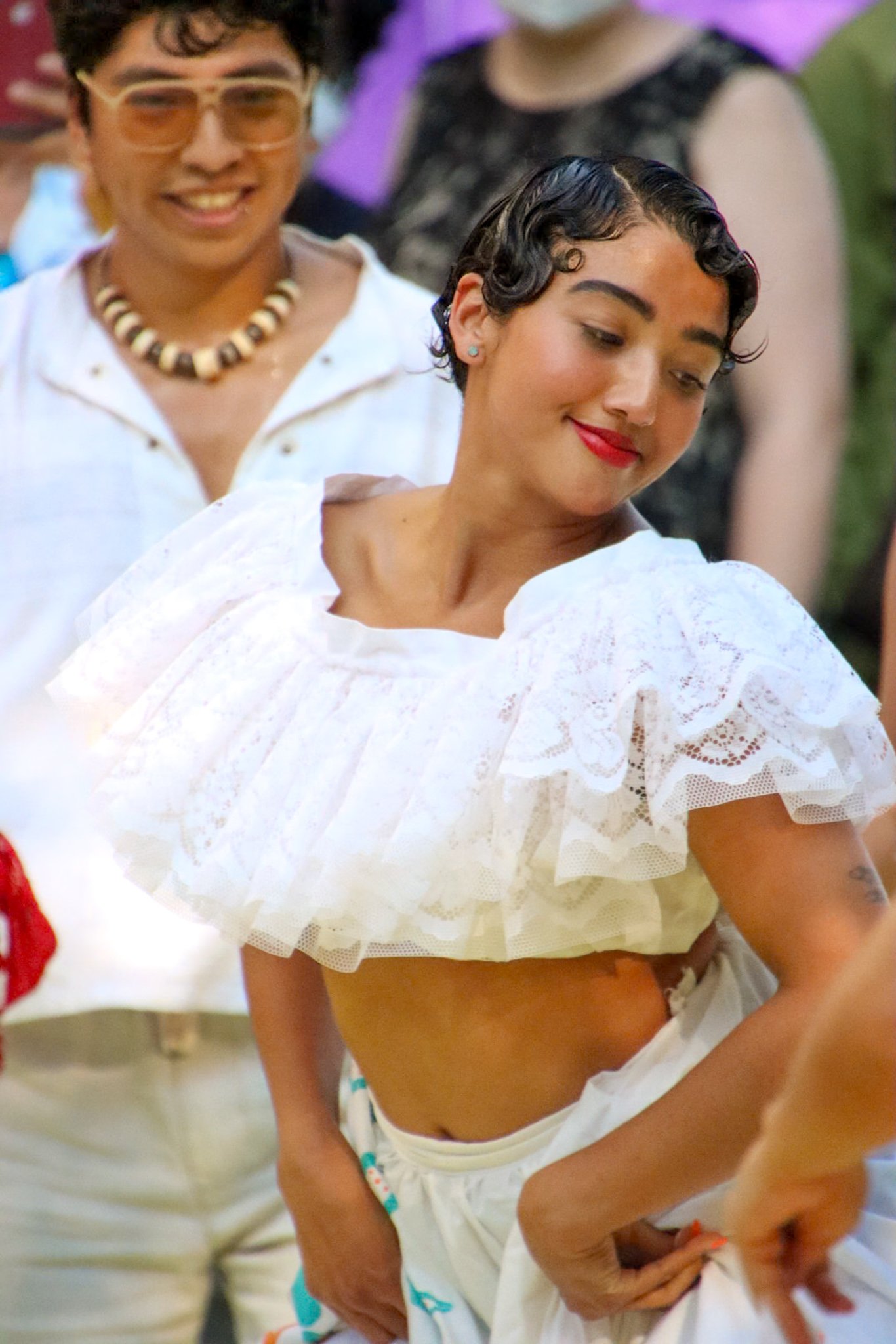 Dancers in the streets of Washington Heights, NYC, 2022