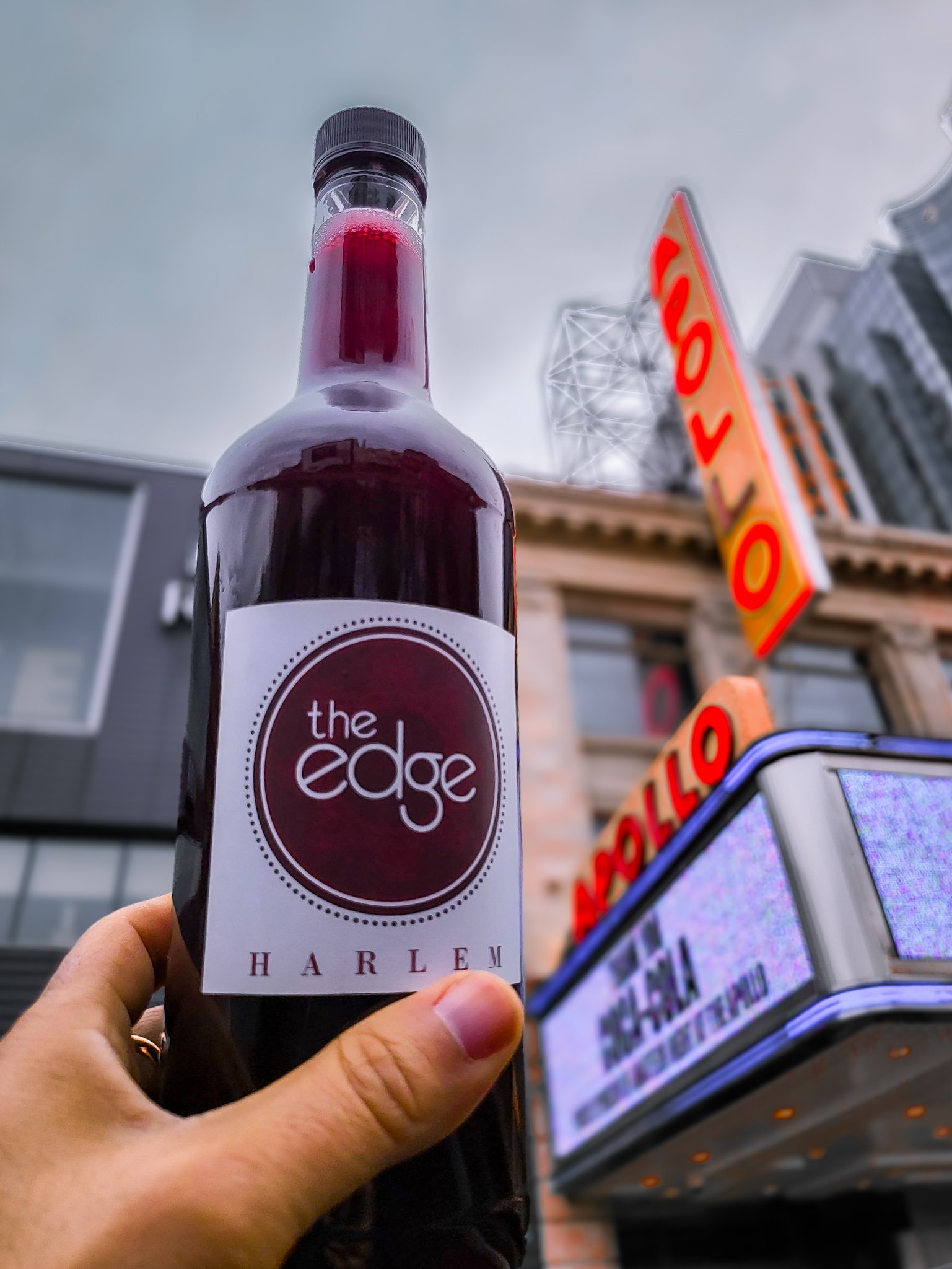 Sorrel and ginger drink from my favorite Harlem eatery,The Edge.