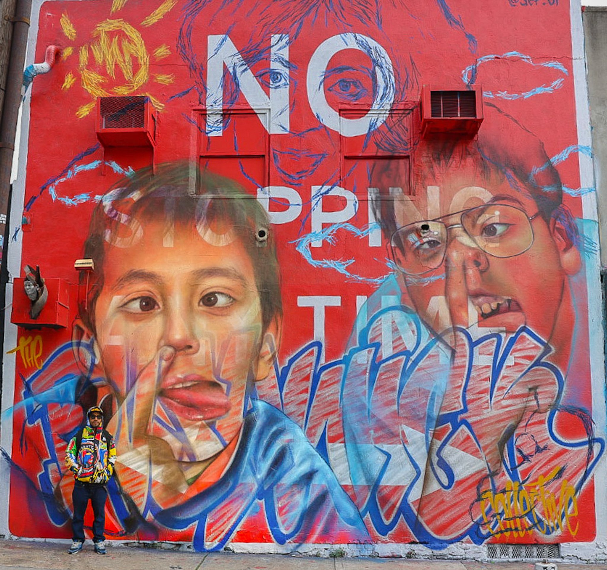 Street art, The Bushwick Collective. Artist, Sef.01