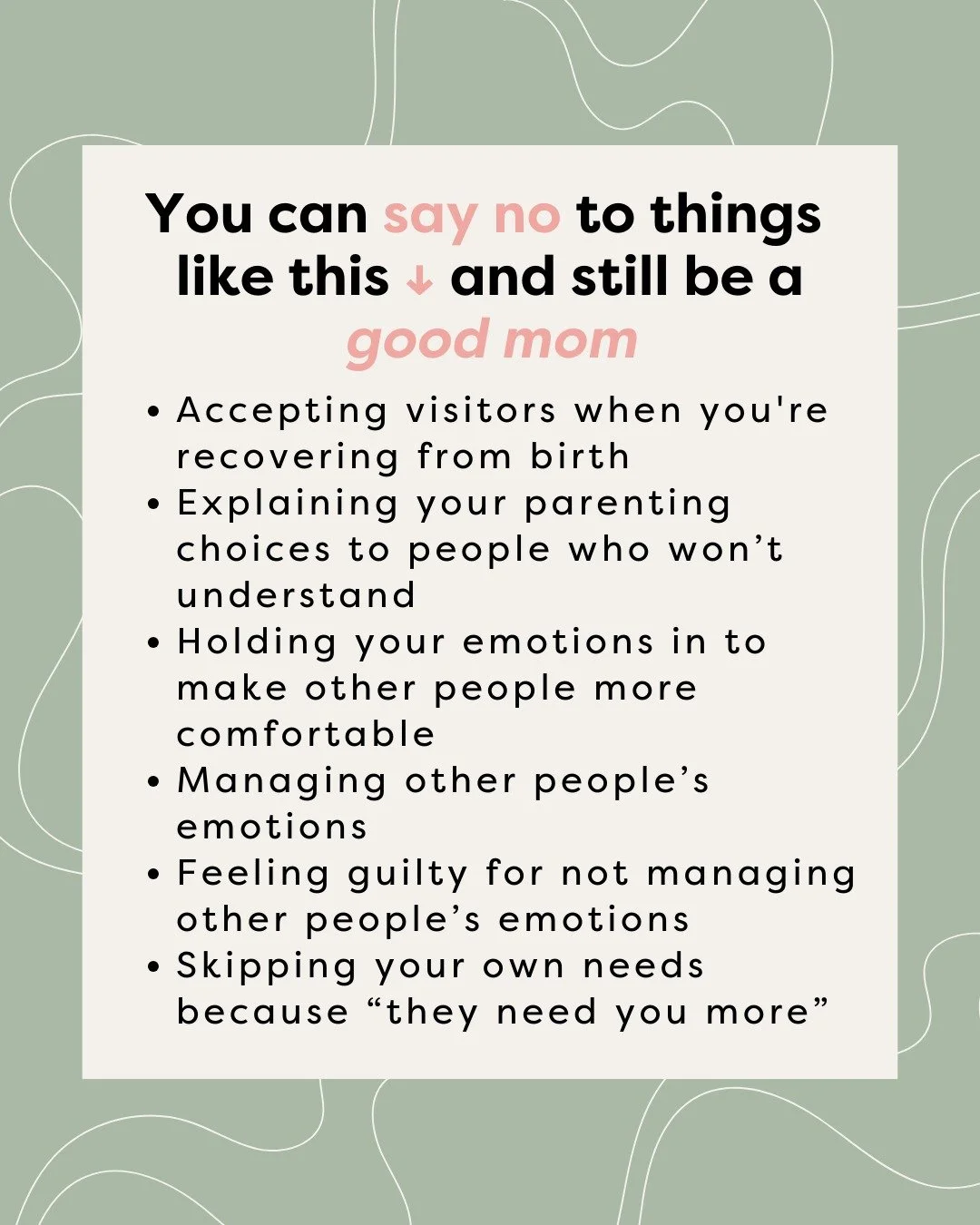 ✨What is a &ldquo;good mom&rdquo; anyway?✨
It&rsquo;s such a vague, impossible standard, and yet I hear it all the time in therapy: &ldquo;I just want to be a good mom.&rdquo;

Here&rsquo;s the truth: you already are.
Not because of how many visitors