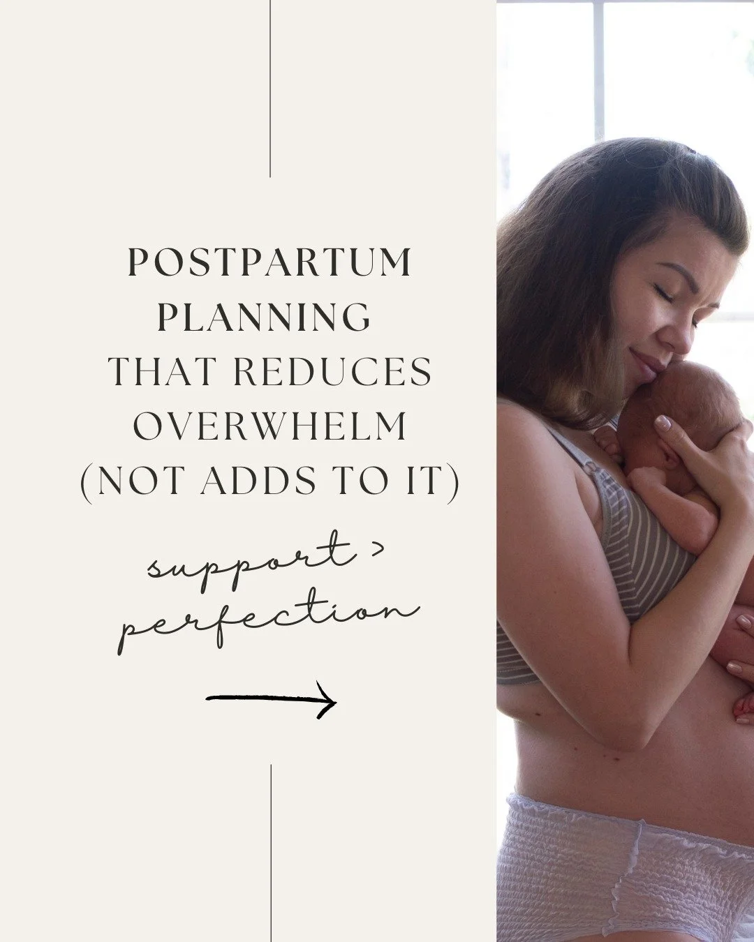 Postpartum preparation isn&rsquo;t about getting it &ldquo;right.&rdquo; It&rsquo;s about reducing decision-making during one of the biggest transitions of your life.

Research consistently shows that sleep and connection are powerful protective fact