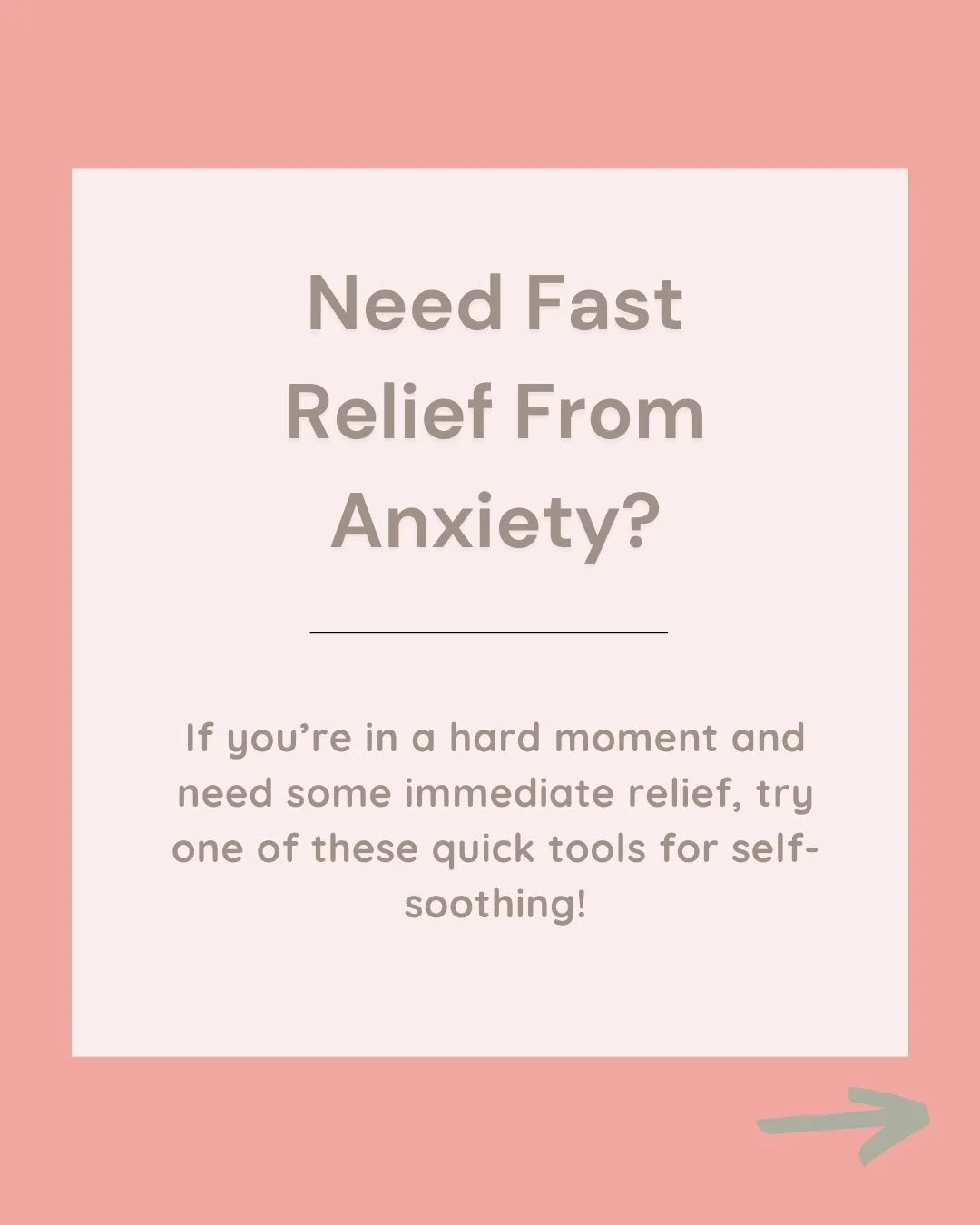 Need fast relief from anxiety?

When your nervous system is sounding the alarm, you don&rsquo;t need to fix everything-  you just need a little support right now.

These simple tools can help your body shift out of panic and back toward safety. Use w