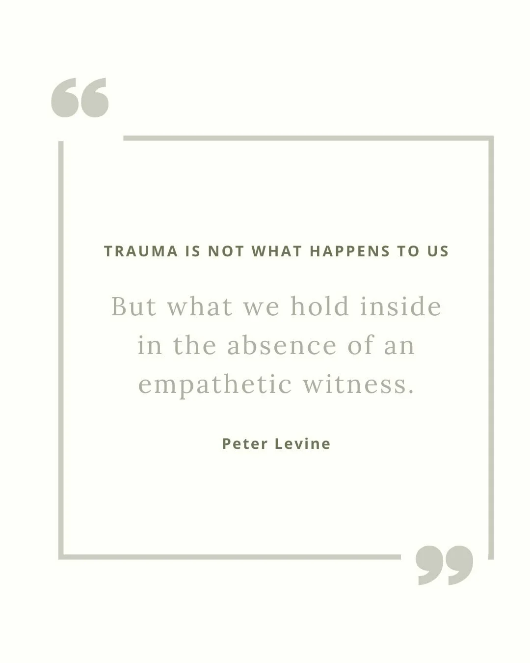 So much of healing isn&rsquo;t about retelling the story perfectly.
It&rsquo;s about not having to hold it alone anymore.

You deserved someone who could see you, stay with you, and help your nervous system feel safe. 🤍

If you didn&rsquo;t get that