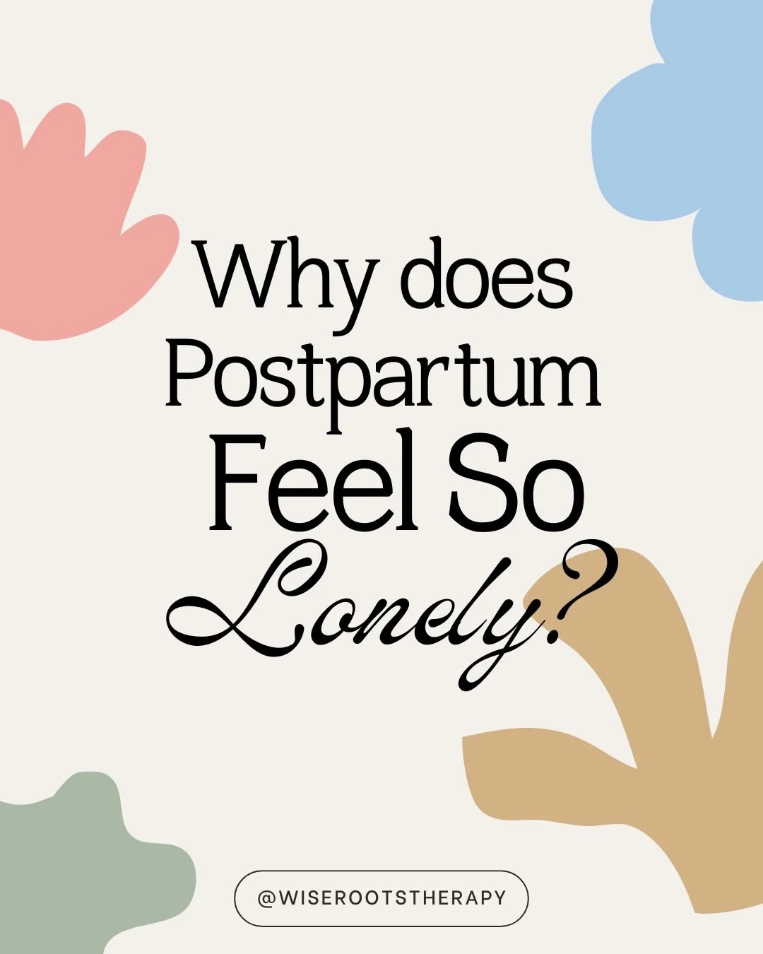 If you&rsquo;re a new mom and feeling lonely postpartum&hellip;nothing is wrong with you.

So many women are surprised by how isolating this season can feel.

Research suggests that connection and social support are critical for postpartum mental hea