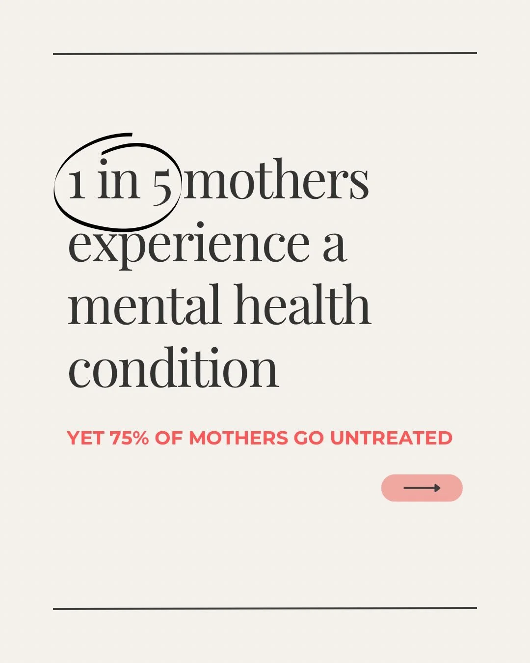 Did you know maternal mental health conditions are the **most common complication of pregnancy and postpartum**?

Not high blood pressure.
Not gestational diabetes.
Mental health.

And still &mdash; most moms never get support.

Because it&rsquo;s ea