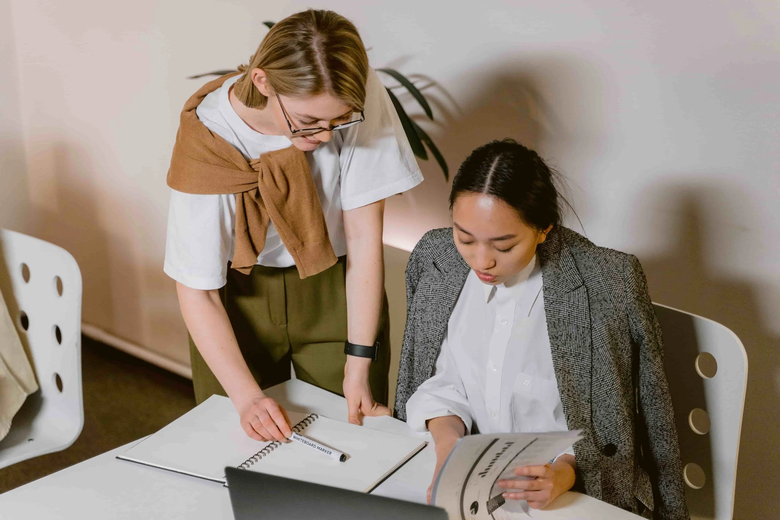 How Clinical Supervision Supports Ethical Social Work Practice - two women meeting in an office