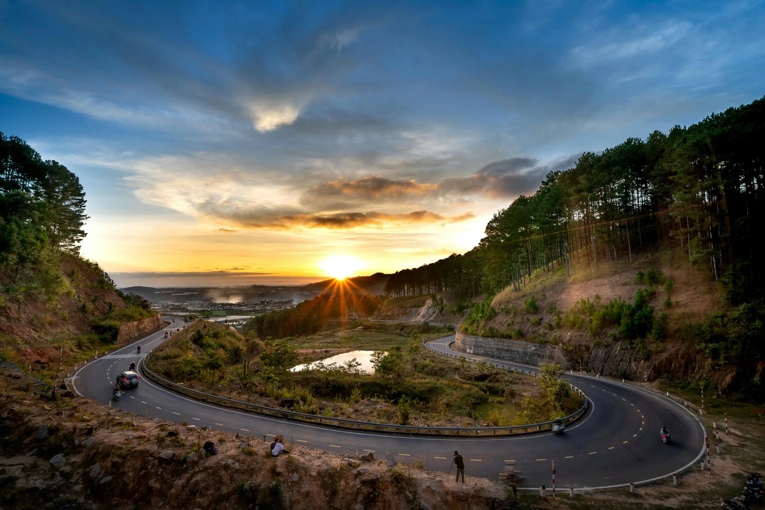 What It Means to Heal Trauma Through the Body- Winding road on the coast at sunset