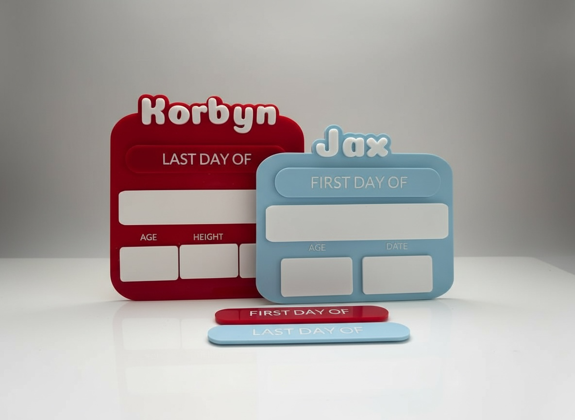 First/Last day Acrylic Signs