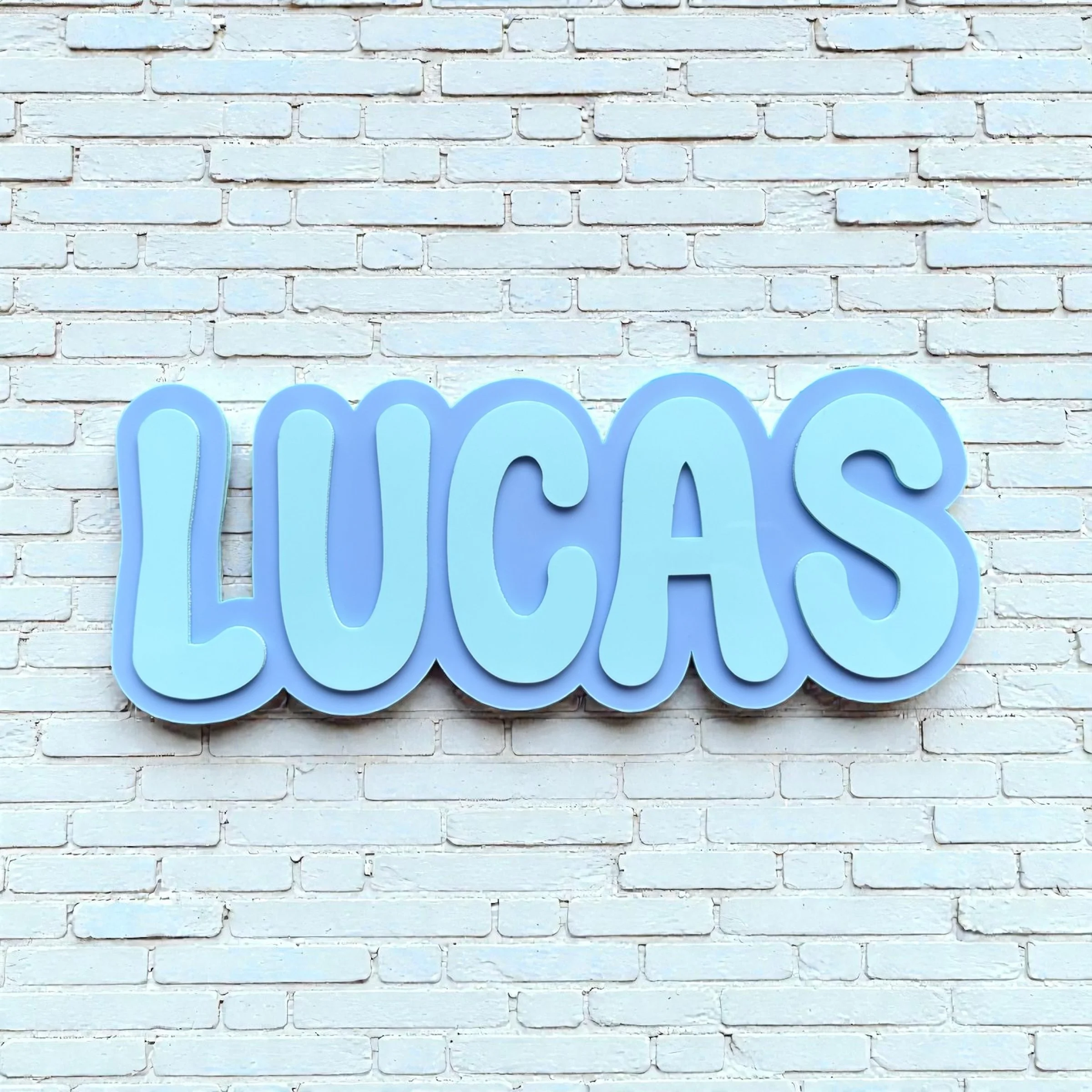 Double Layer Acrylic Name