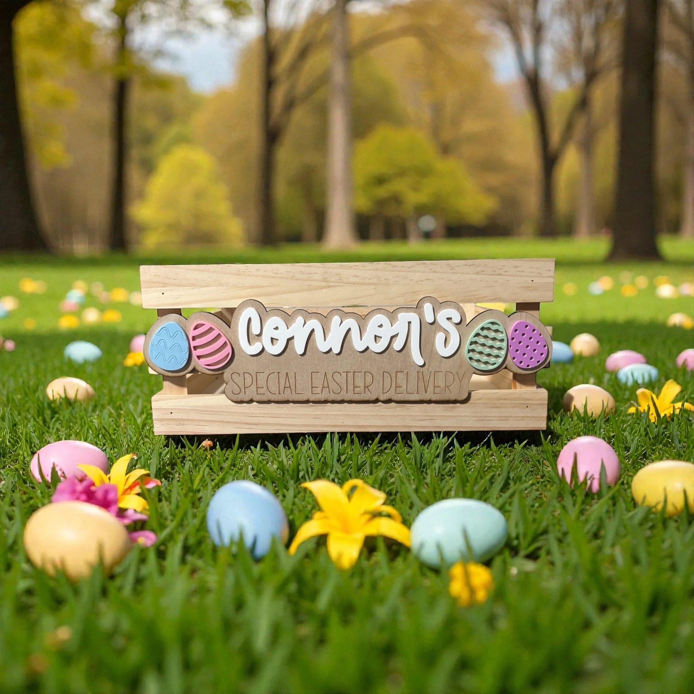 Easter Egg Plaque + Crate