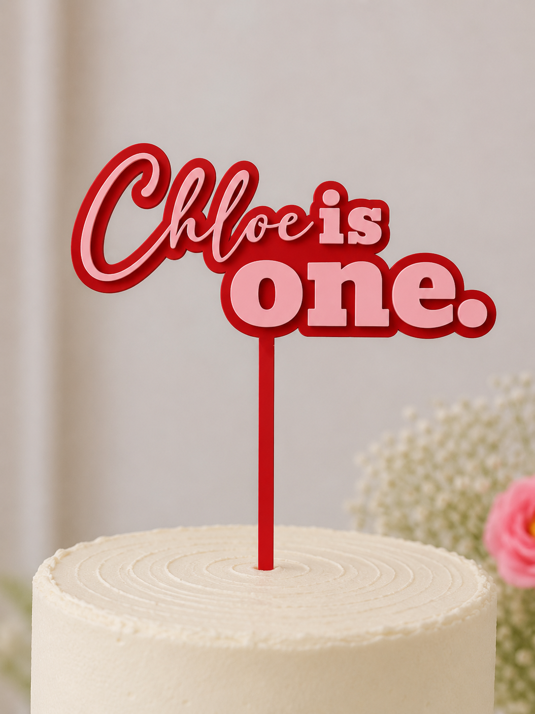 Double Layer Cake Topper