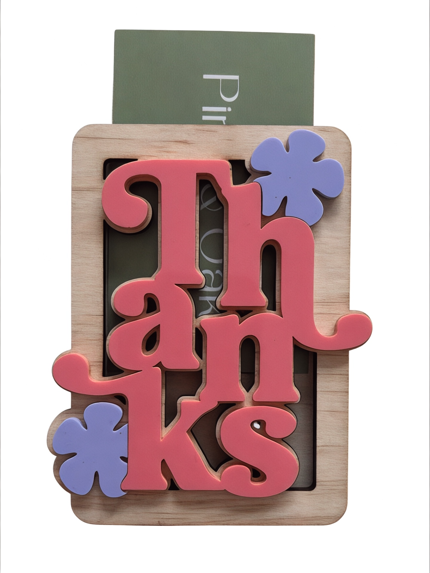 'Thanks' Gift Card Holder-Raspberry