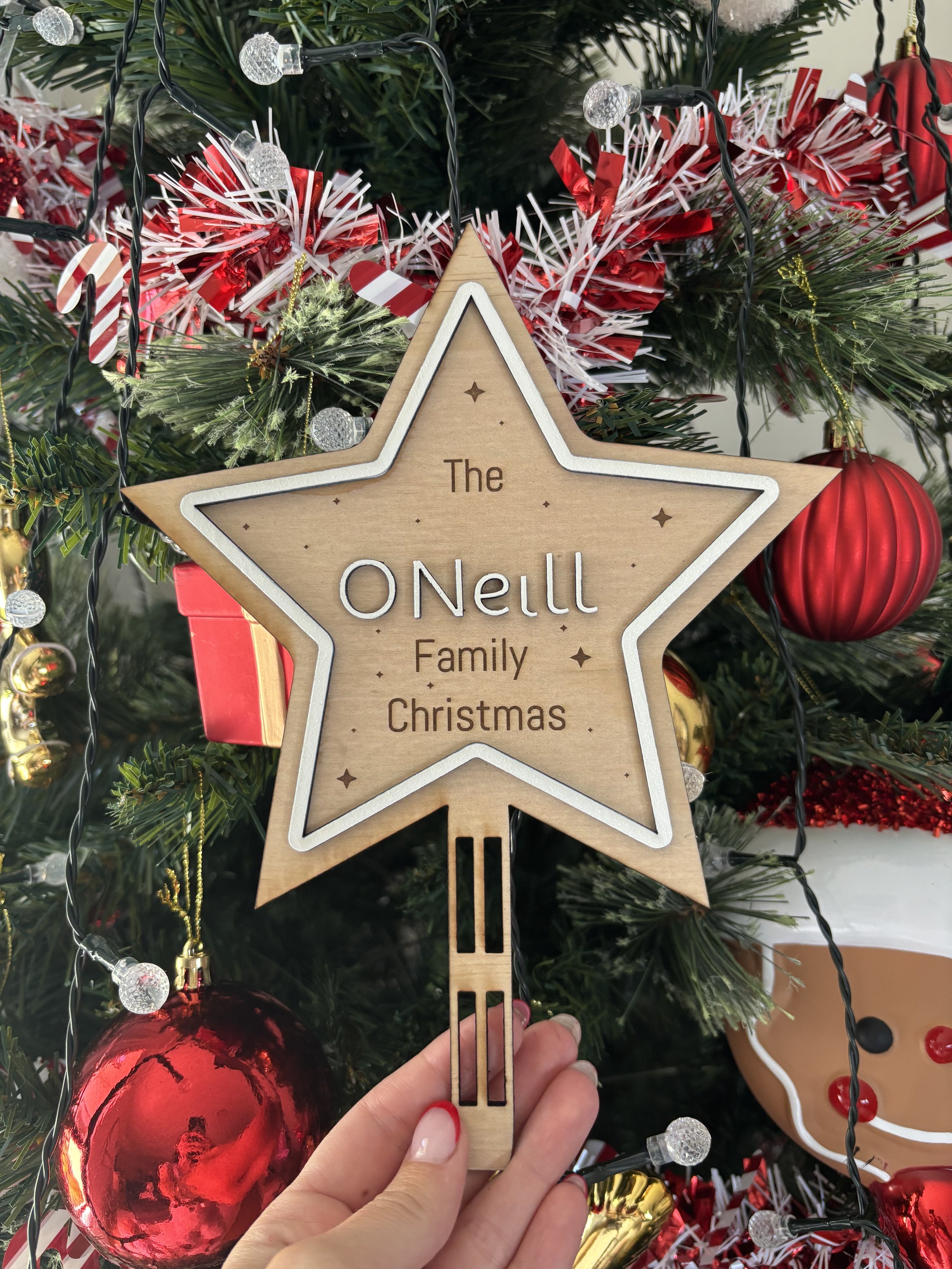 Personalised Christmas Topper