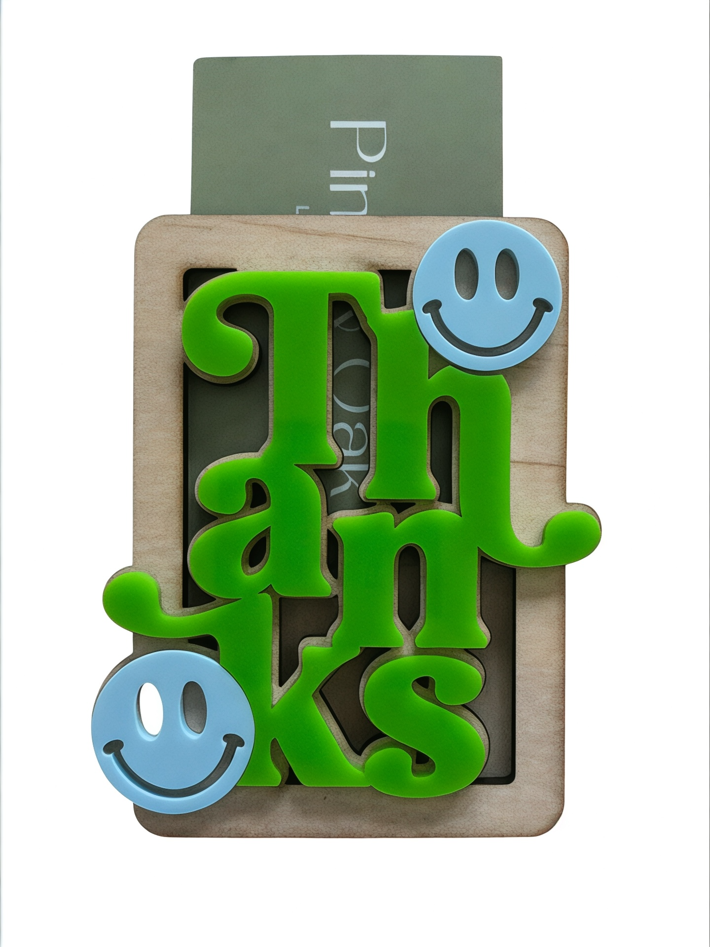Thanks Giftcard Holder - Green