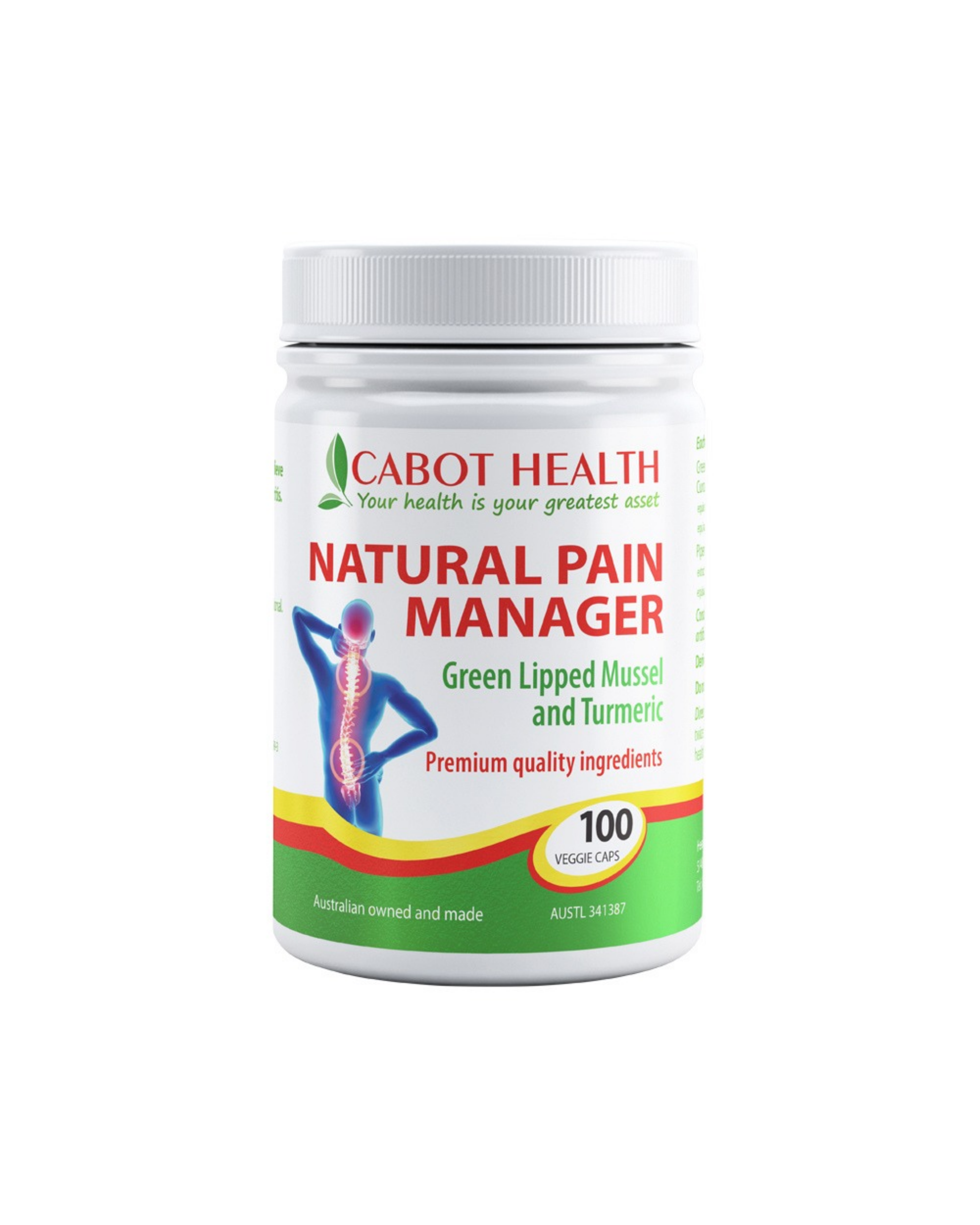 Cabot Health Natural Pain Manager 100vc