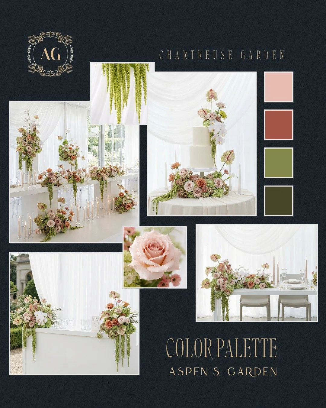 Dearest gentle palette&hellip; today&rsquo;s tones are scandalously perfect. 🎀✨
.
.
.
Book your Event today
Aspens-Garden.com
.
.
.
#aspensgarden #eventdesign #eventrentals #luxurywedding #luxuryevents #bridgertoninspired #regencyvibes #gardenparty 