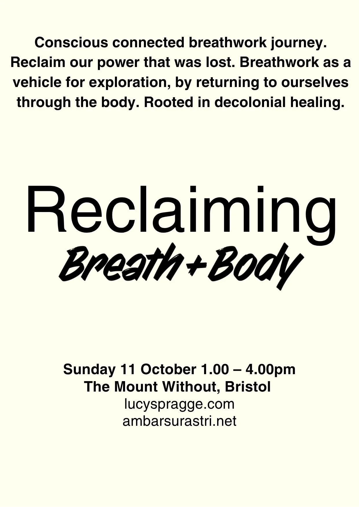 Breathwork meditation retreat Bristol