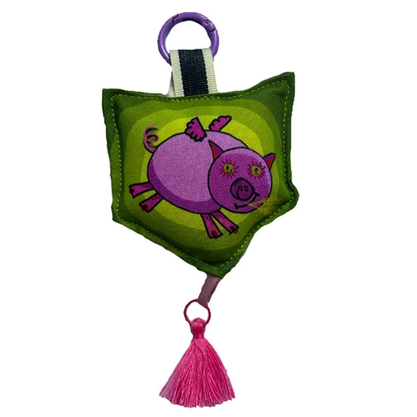 Winged Pig -  Bag Charm