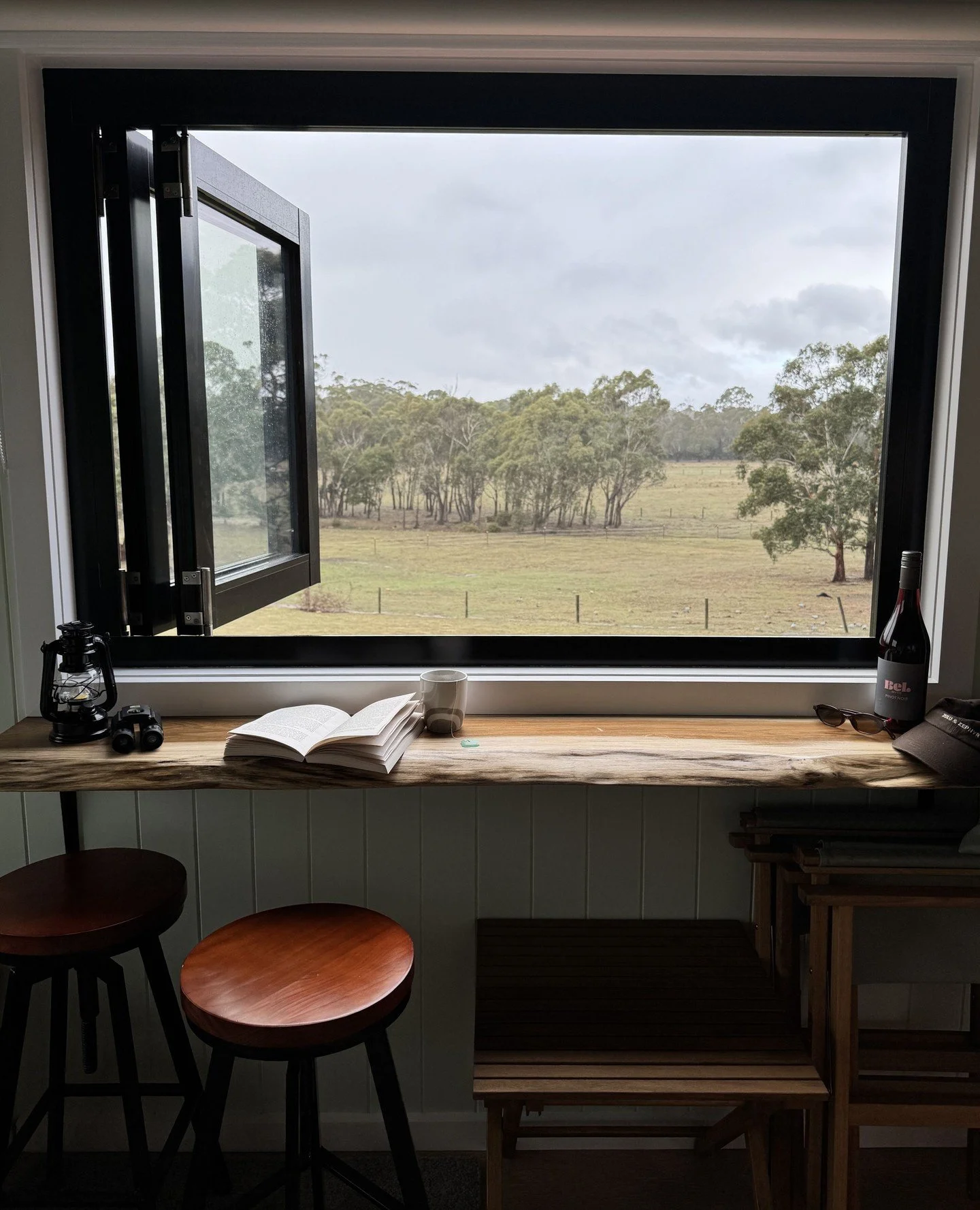 Dreary outside, dreamy inside.⁠
⁠
⁠
⁠
#tinyhome #cabin #visitvictoria #accommodation #countryside #airbnb #airbnbfinds #travel #airbnbexperience