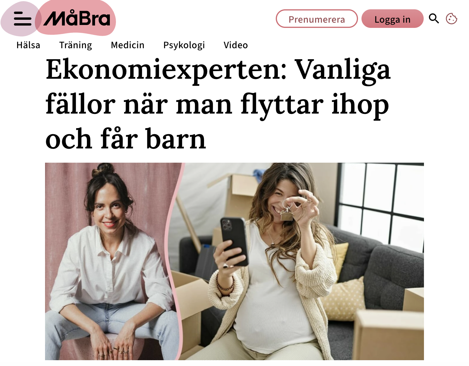 Ekonomiexperten: Vanliga fällor när man flyttar ihop och får barn.