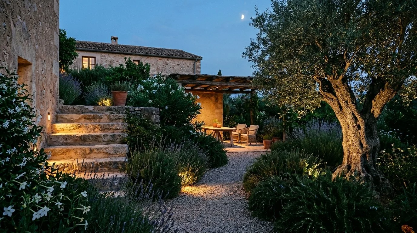 Tu jardín de noche puede ser tan bueno como de día. Pero casi ninguna iluminación lo consigue.
