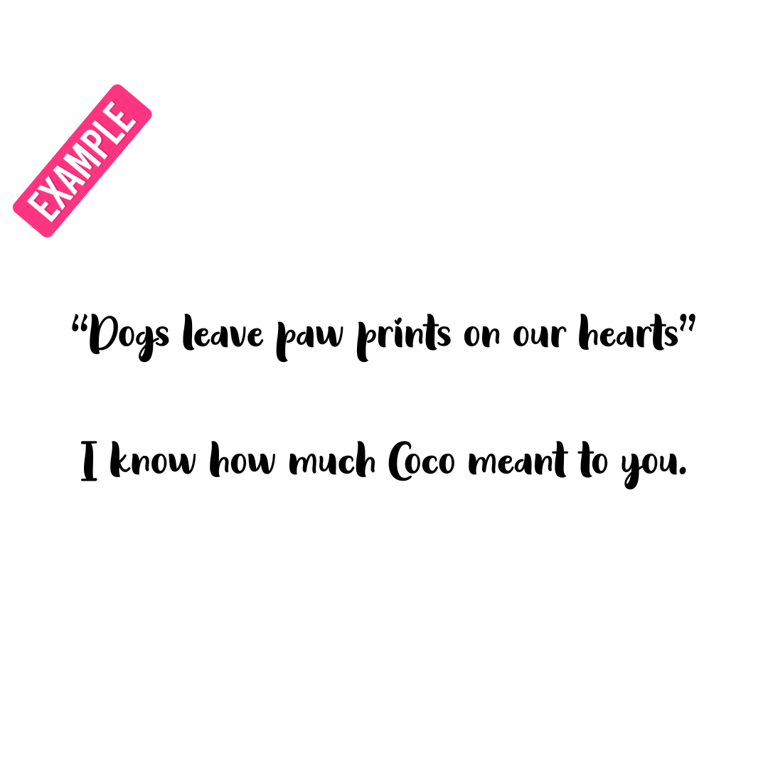 “Dogs leave paw prints on our hearts” I know how much Coco meant to you. (1080 x 1080 px).png