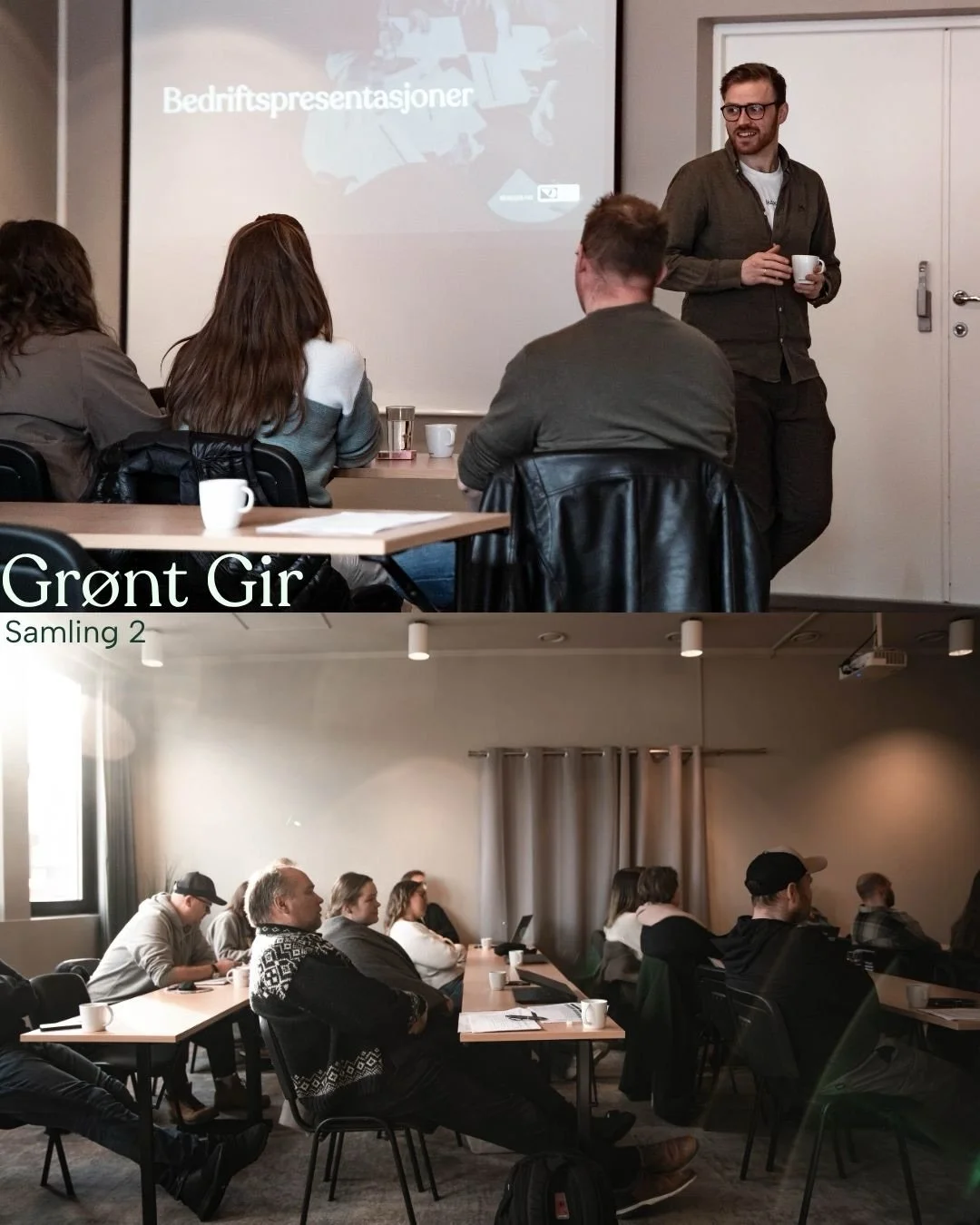 Samling 2 i Gr&oslash;nt Gir er vel gjennomf&oslash;rt, og bedriftene er godt i gang med &aring; jobbe aktivt med sine b&aelig;rekraftsm&aring;l! 🍃
Det er interessant &aring; se hvordan flere utfordringene g&aring;r igjen p&aring; tvers av bransjer,