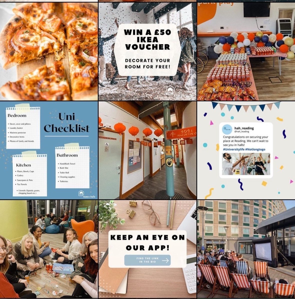 Social Media Channel for Reading University Halls