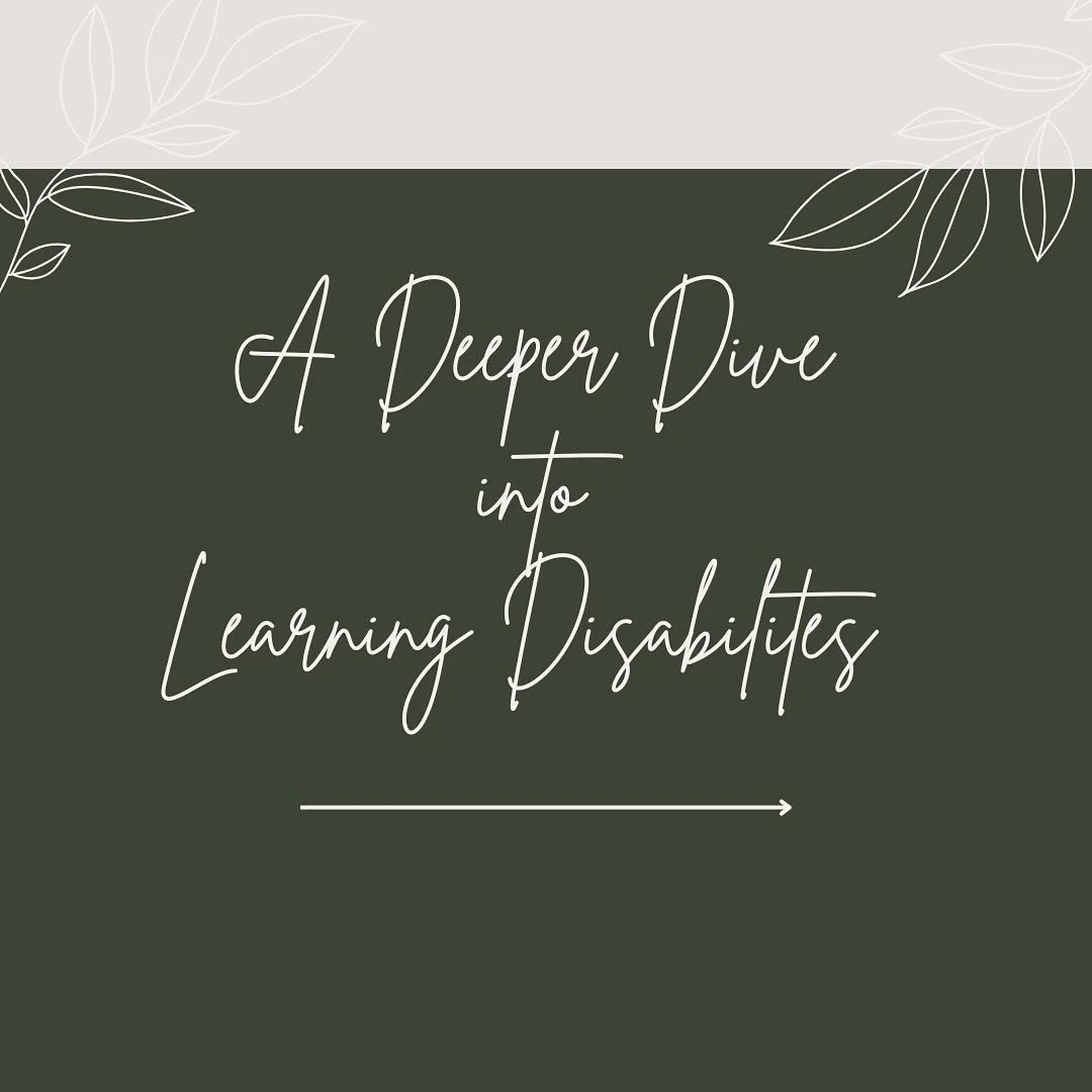 ✨ Capping off our developmental disabilities series with a deeper dive into learning disabilities. With greater understanding we are able to advocate, support and provide resources to individuals and families experiencing a wide variety of developmen