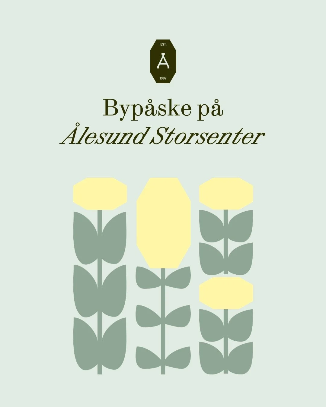 Bli med p&aring; byp&aring;ske i &Aring;lesund 🐣💛
I p&aring;sken inviterer vi deg til rolige dager, hyggelig handel og sm&aring; &oslash;yeblikk i sentrum. Enten du skal ordne det siste til p&aring;ske, m&oslash;te venner eller bare nyte stemningen