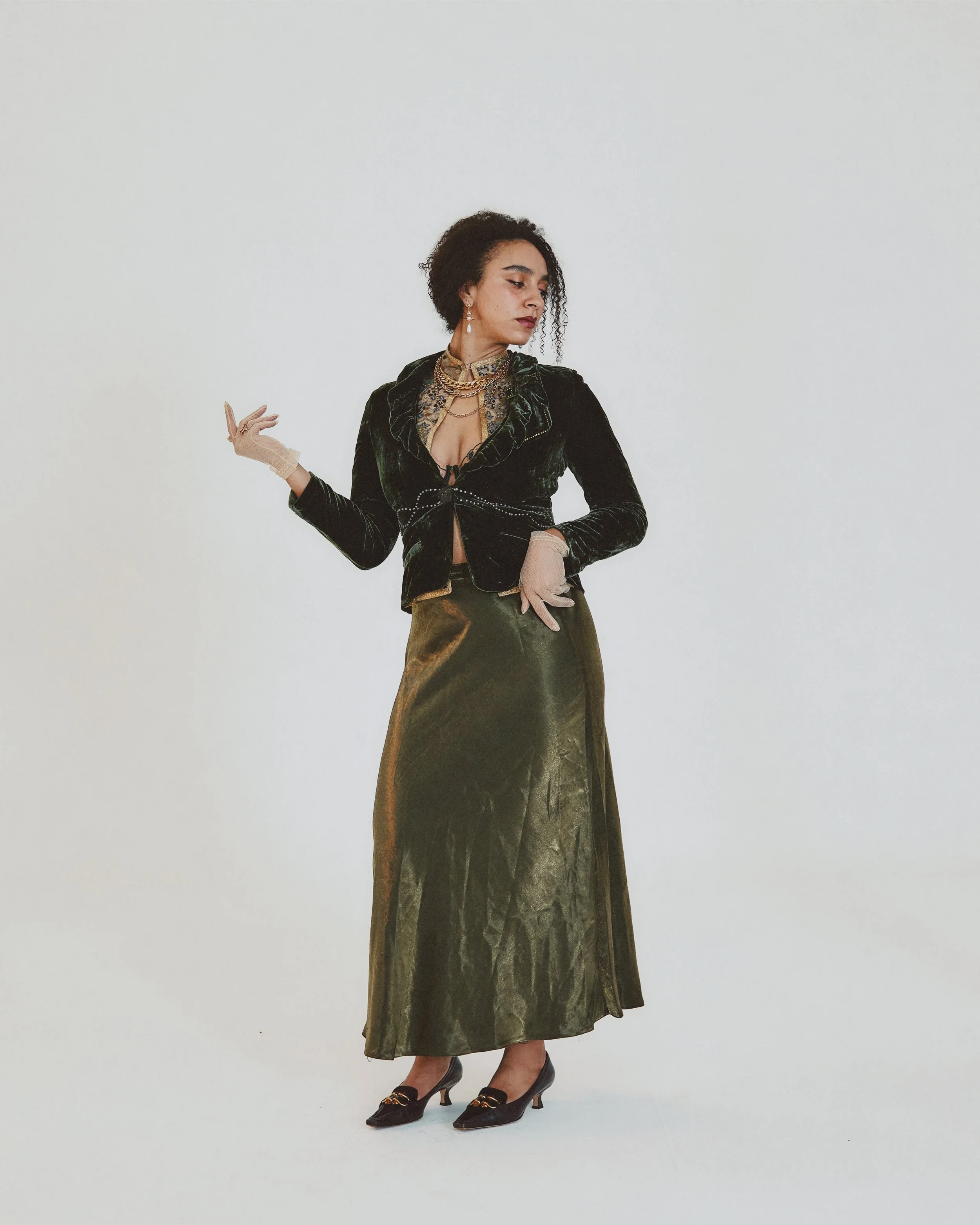 Vintage Metallic Paisley Jacket