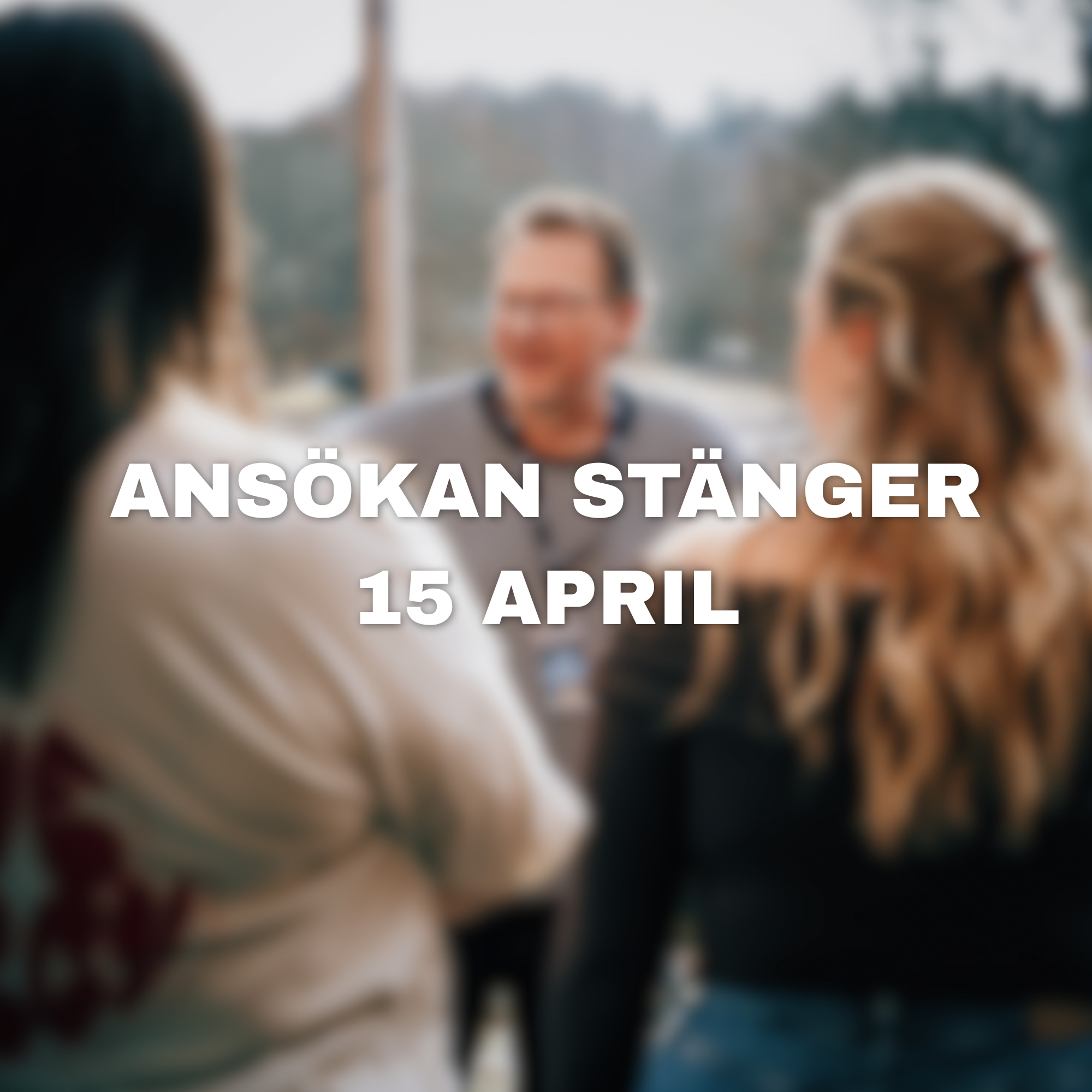 Ansökan inför hösten stänger