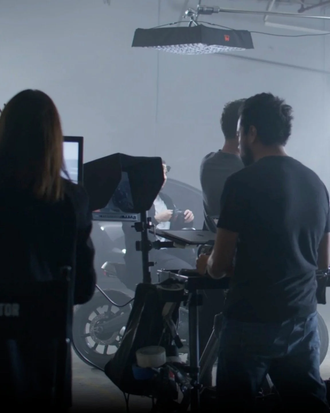 Film crew available for hire. Inculding equipment such as cameras and lights.