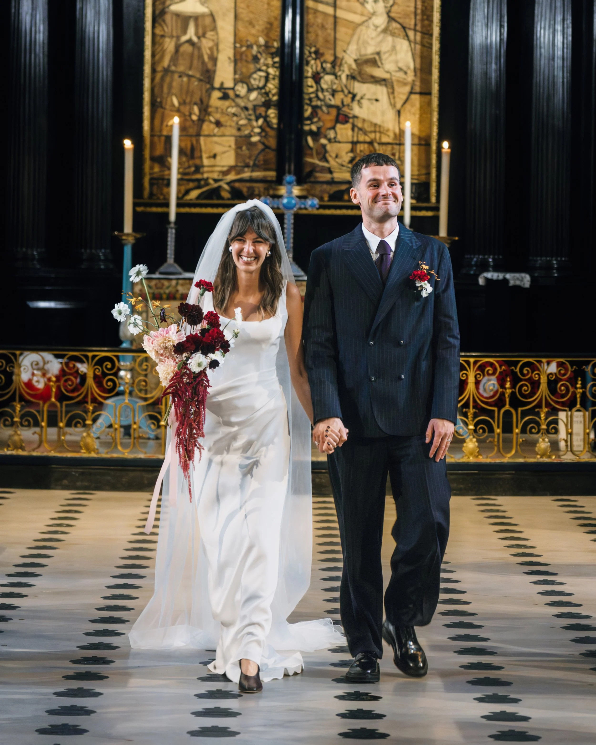 H&J - Ceremony - Coming back down the isle together.jpg