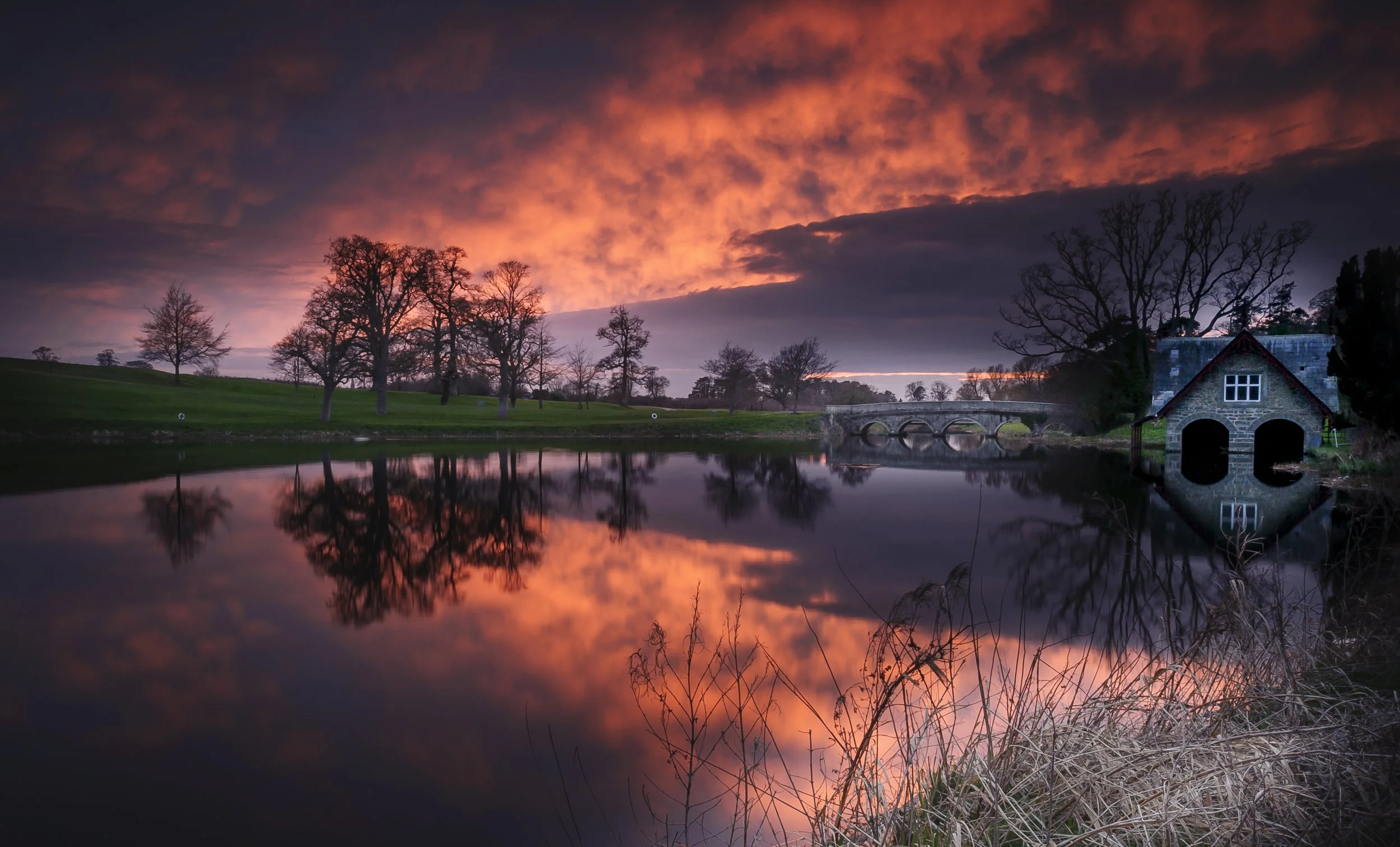 Carton Boat House Sunset