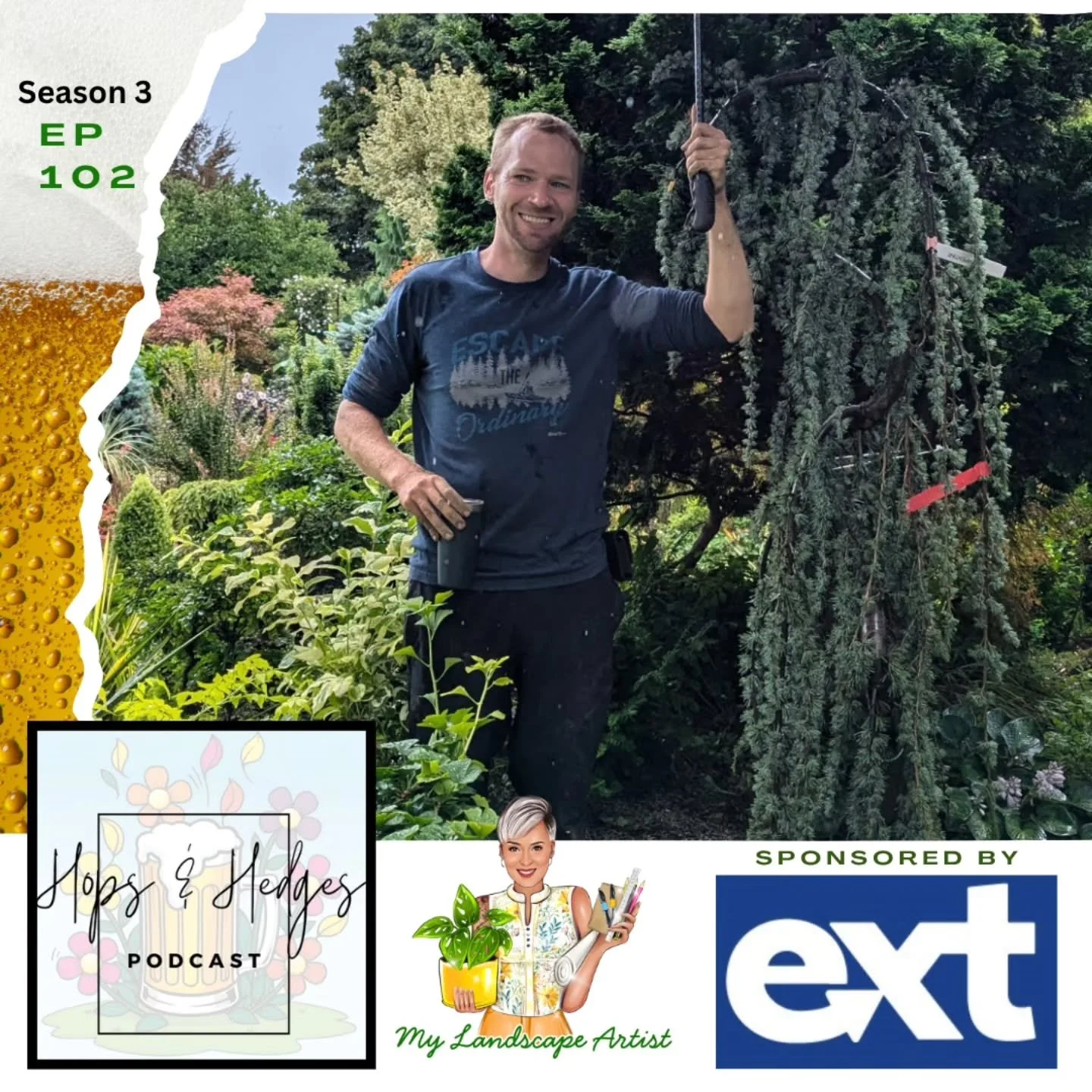 James was a guest on this week&rsquo;s episode of the Hops &amp; Hedges Podcast with Heather Gerrard of @mylandscapeartist 🌿🍻

Lots of great conversation about gardens, apprenticeship, and the industry. Link to the podcast in bio!
