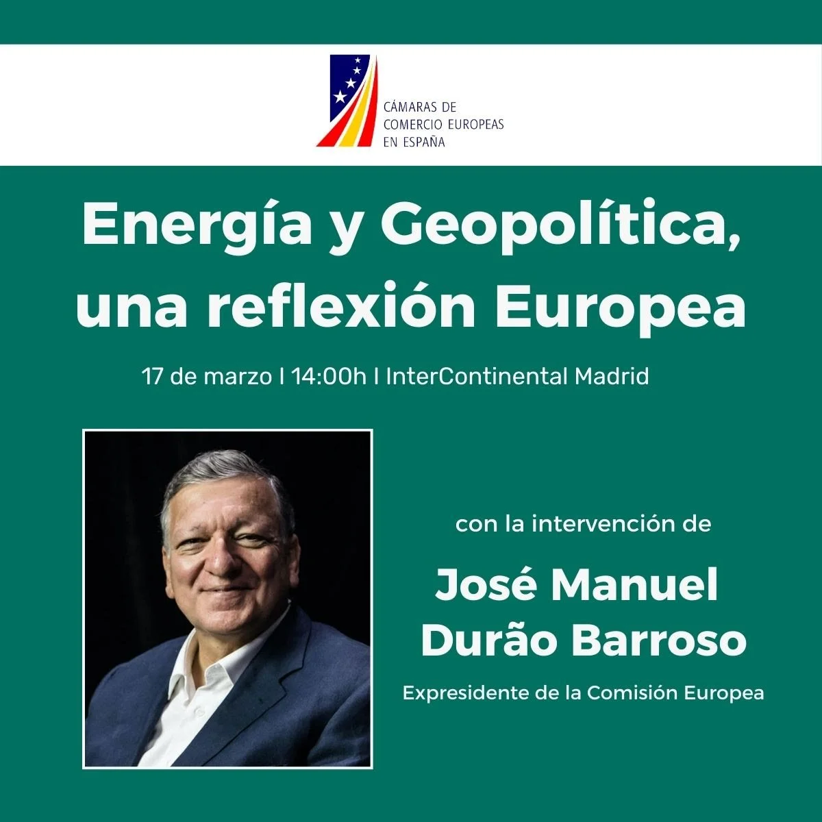 Almuerzo Europeo: Energía y Geopolítica, una perspectiva Europea