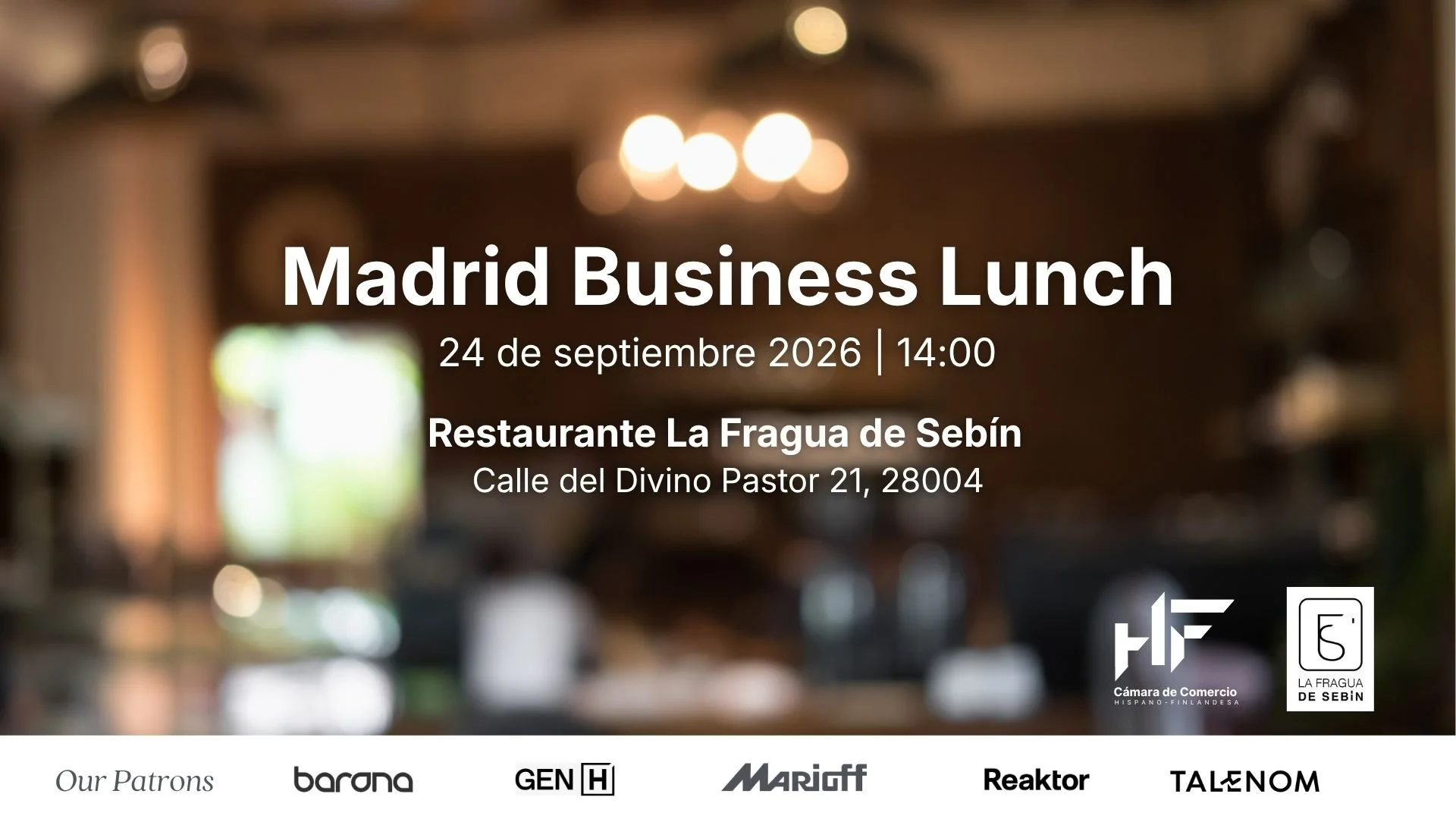 Madrid Business Lunch