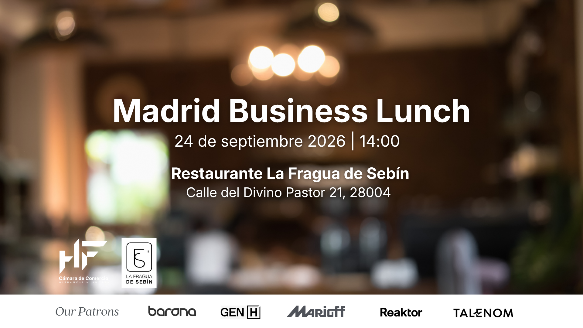 Madrid Business Lunch