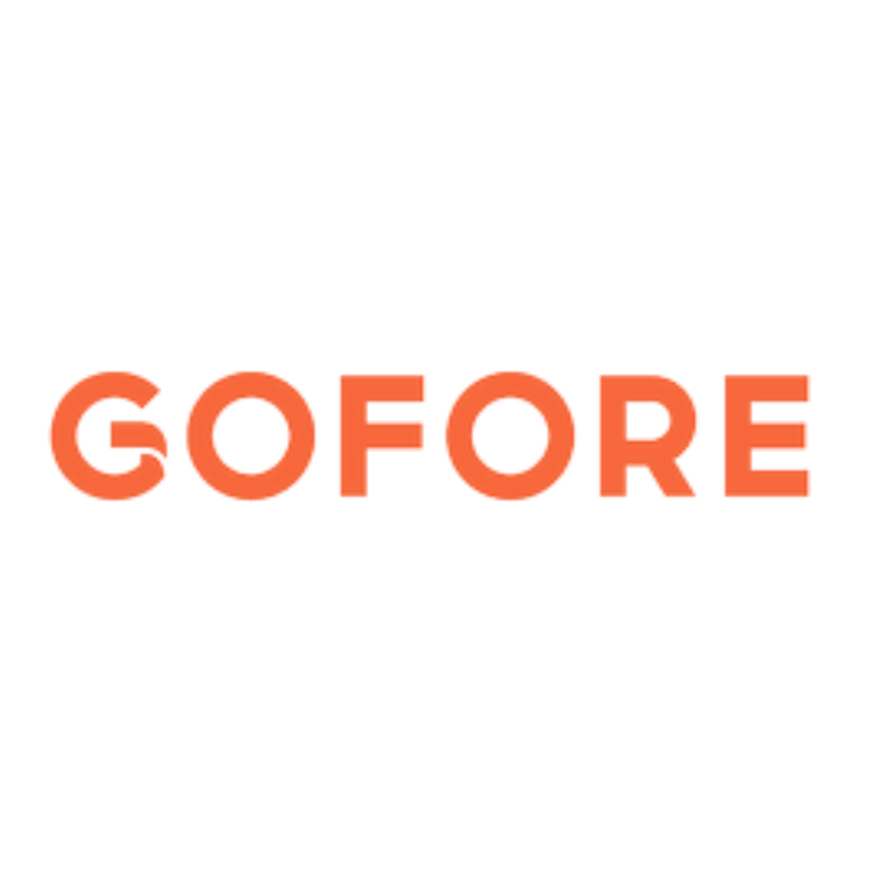 Gofore logo in orange text on a white background