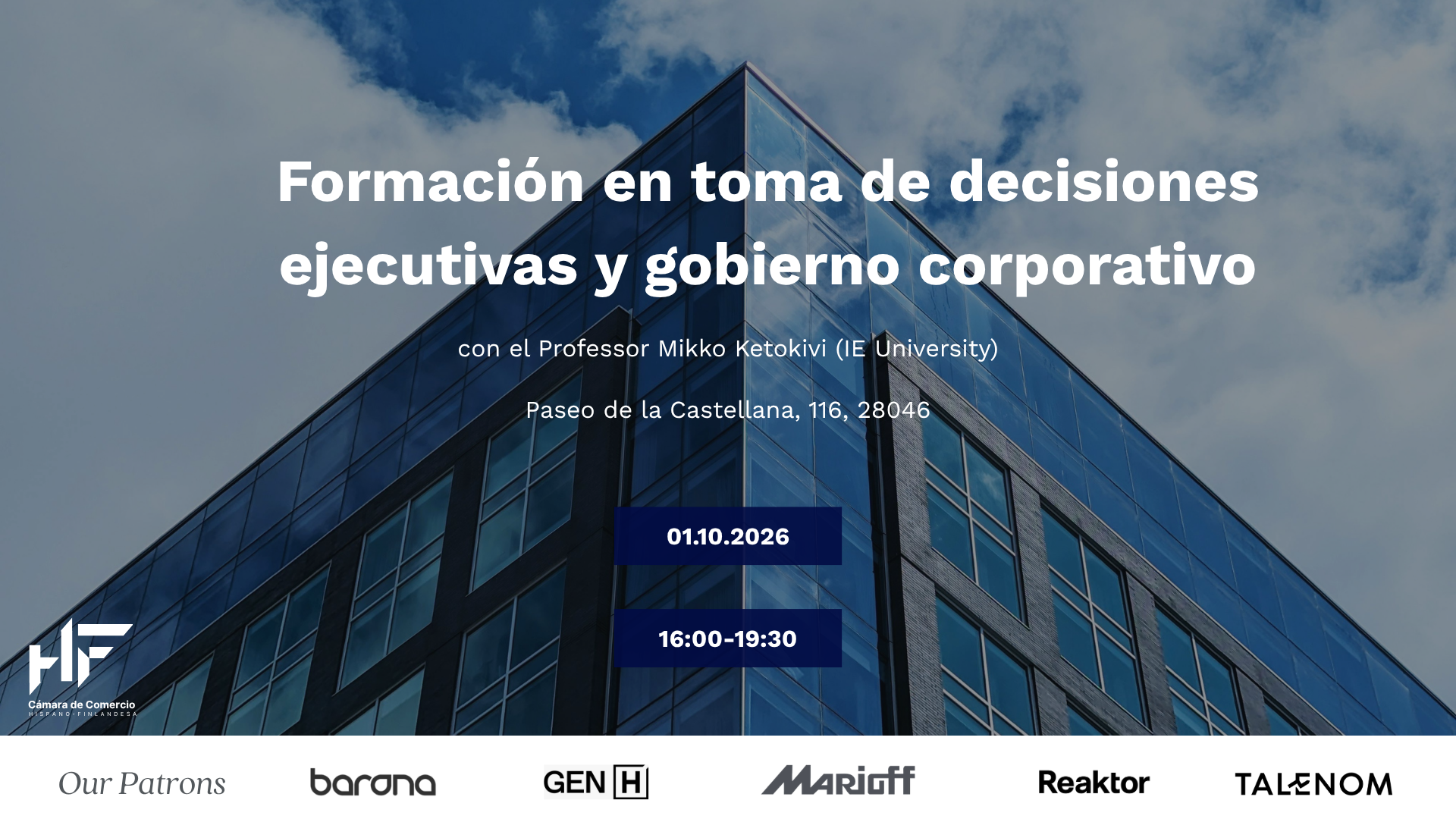 Formación en Toma de Decisiones  Ejecutivas y Gobierno Corporativo