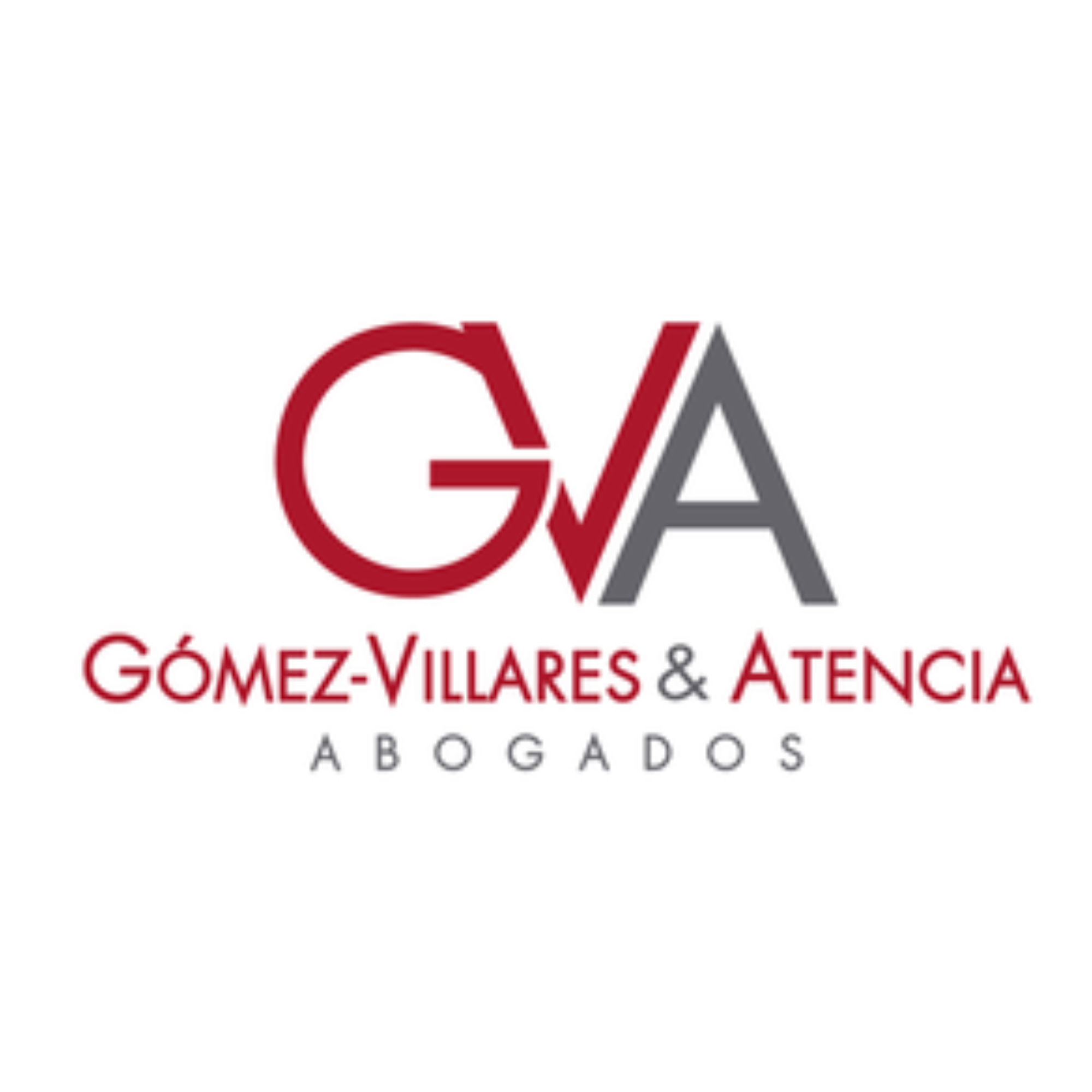 Logo of Gómez-Villares & Atencia Abogados with initials GVA in red and gray.