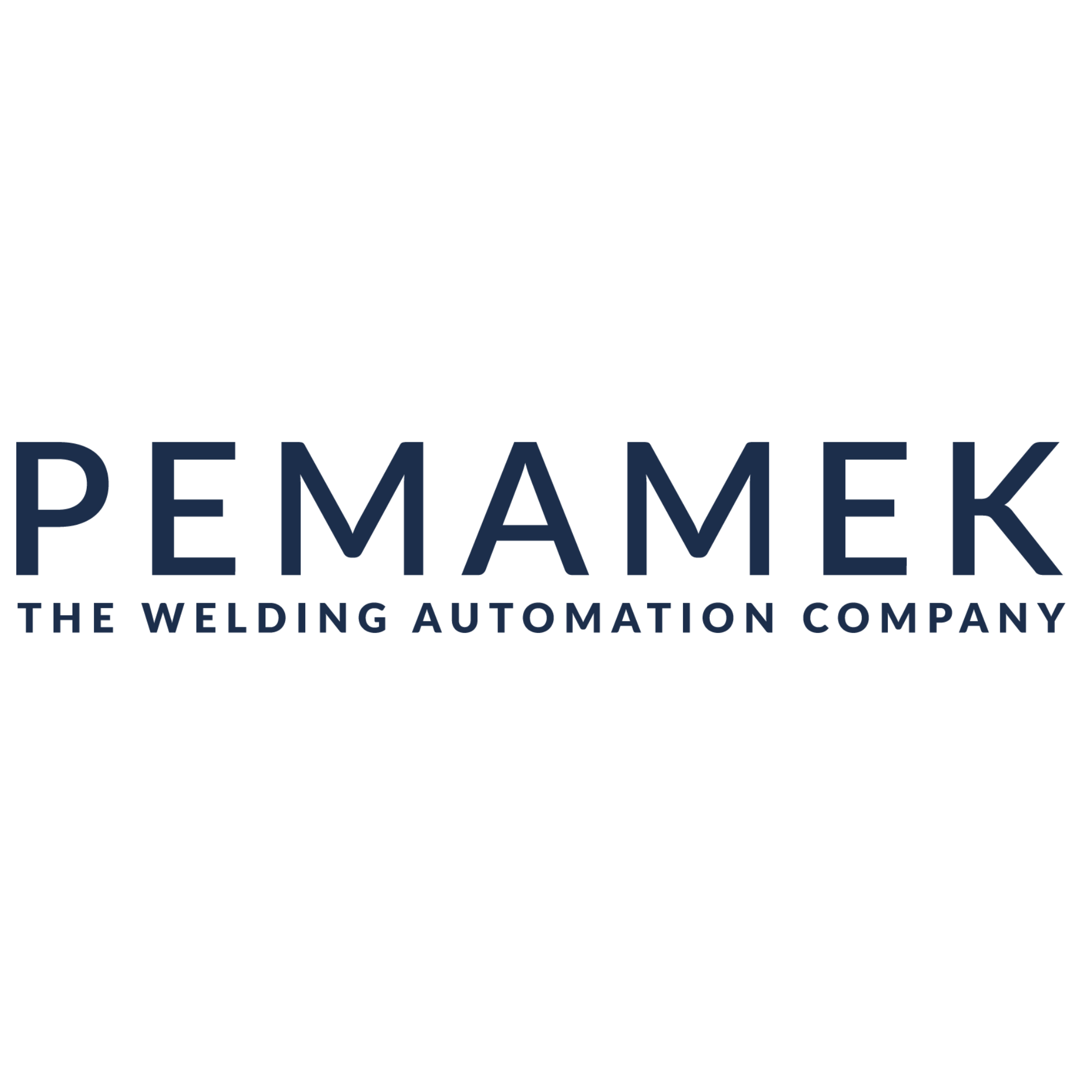 PEMAMEK logo with the tagline "The Welding Automation Company" below on a white backround.