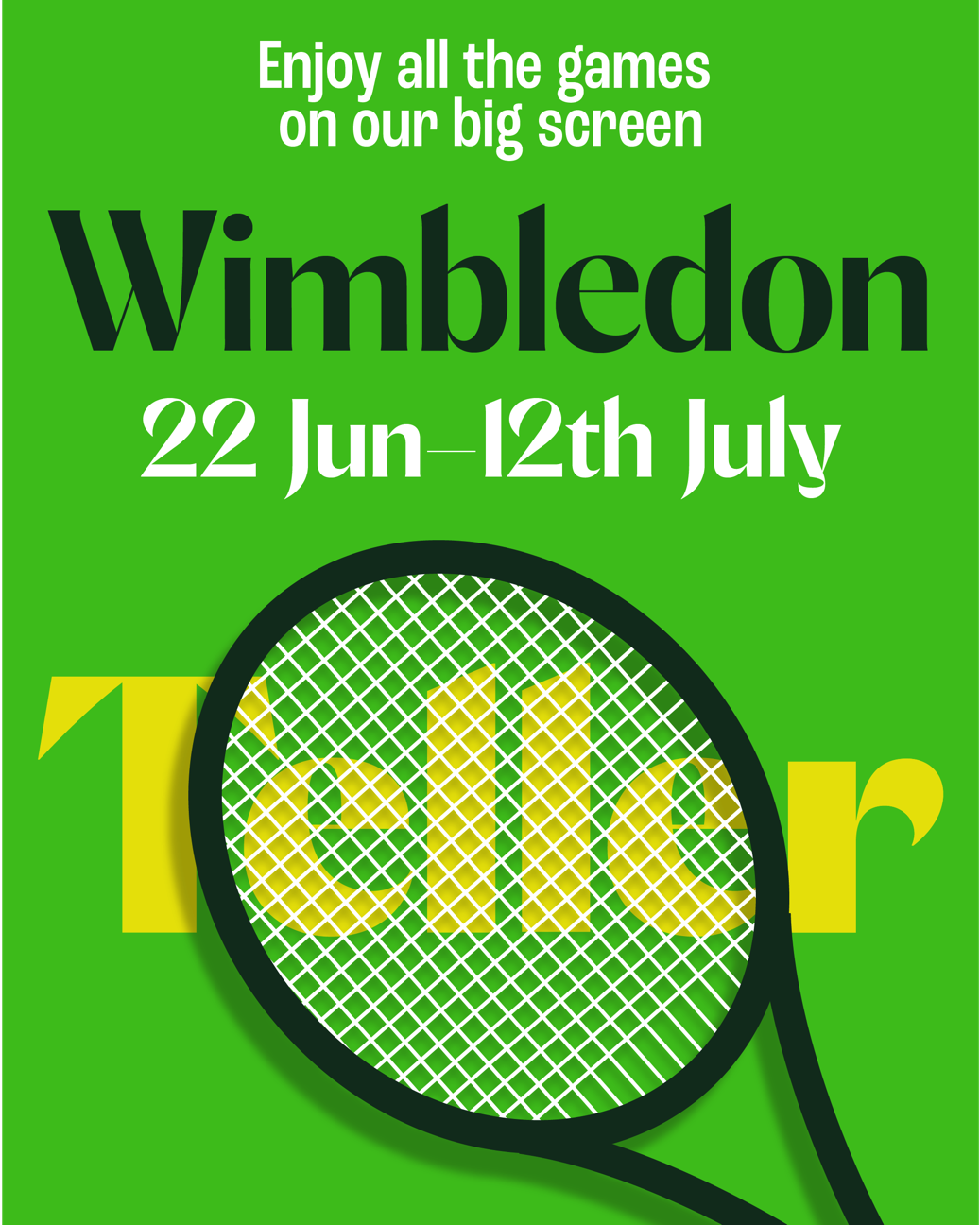 Wimbledon on the big screen