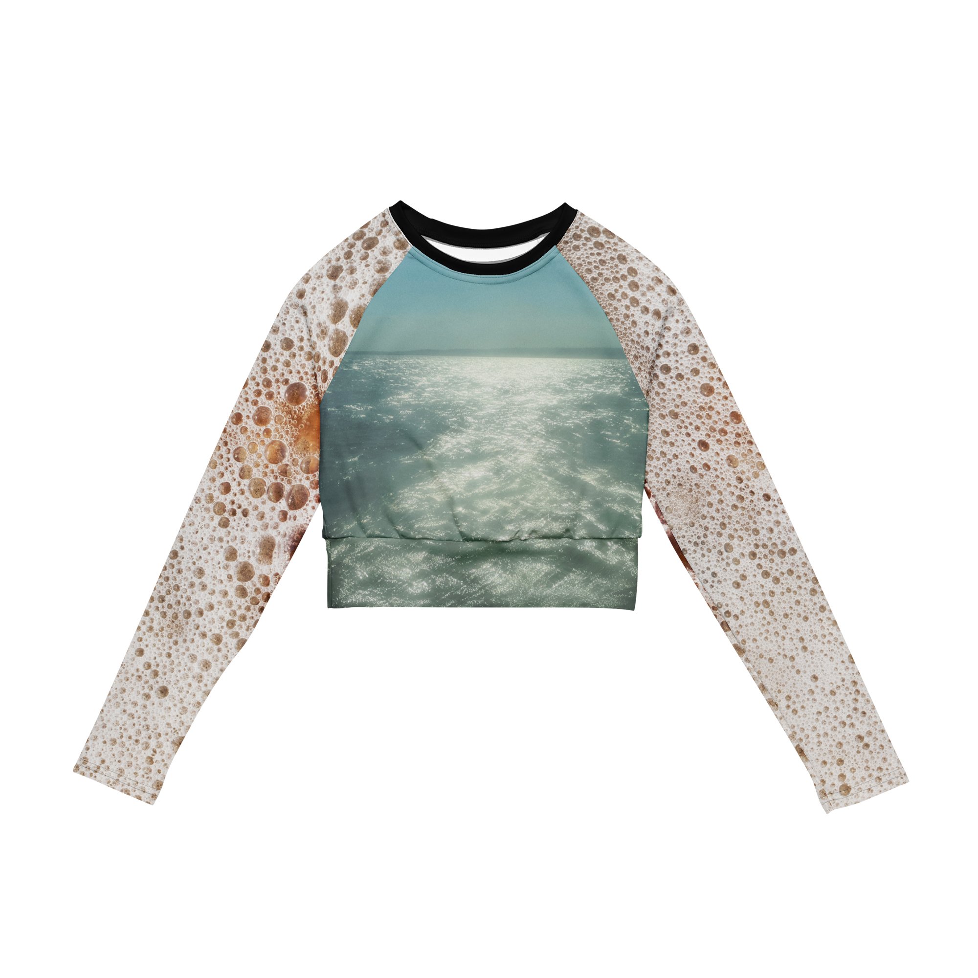 sparkle water espuma crop top