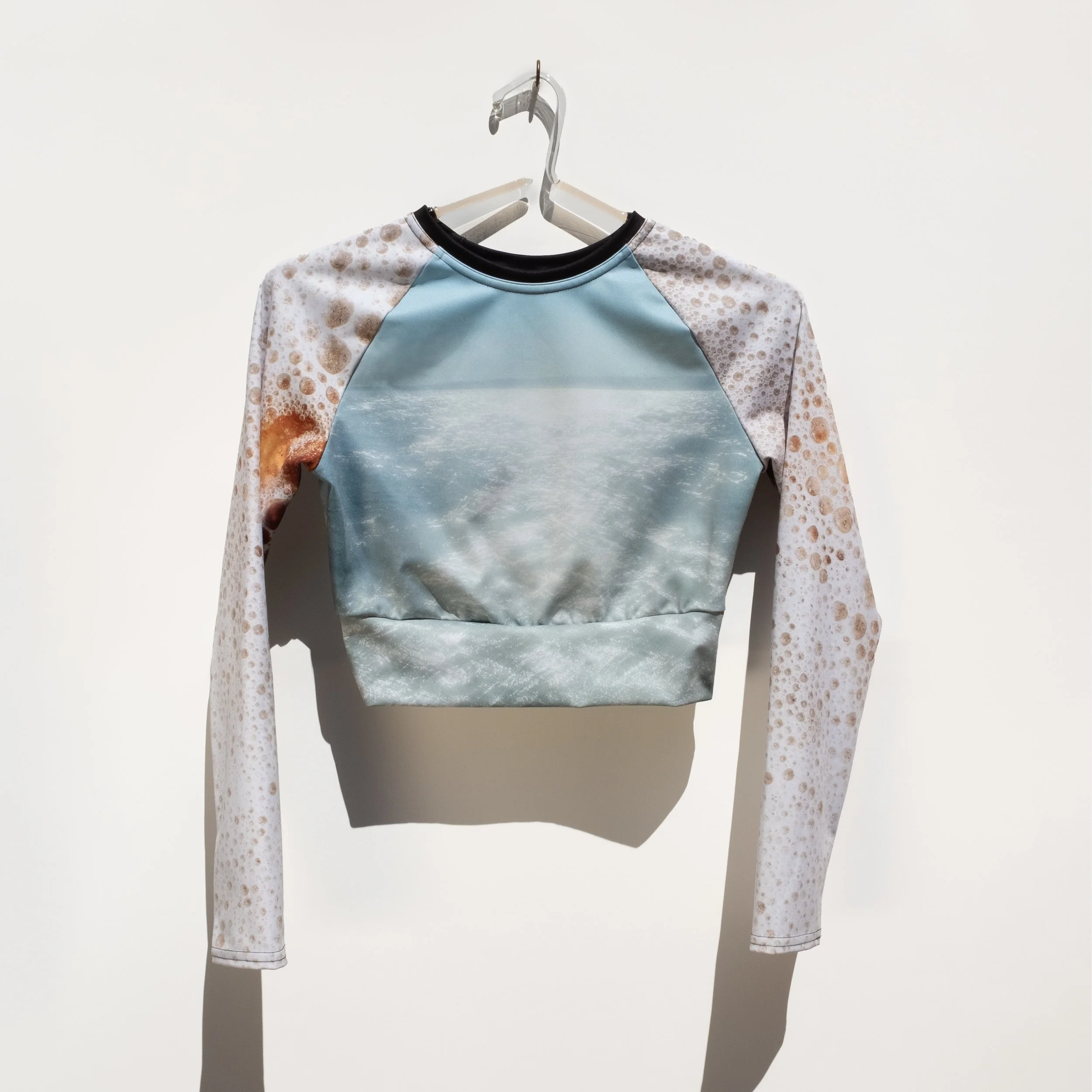 sparkle water espuma crop top